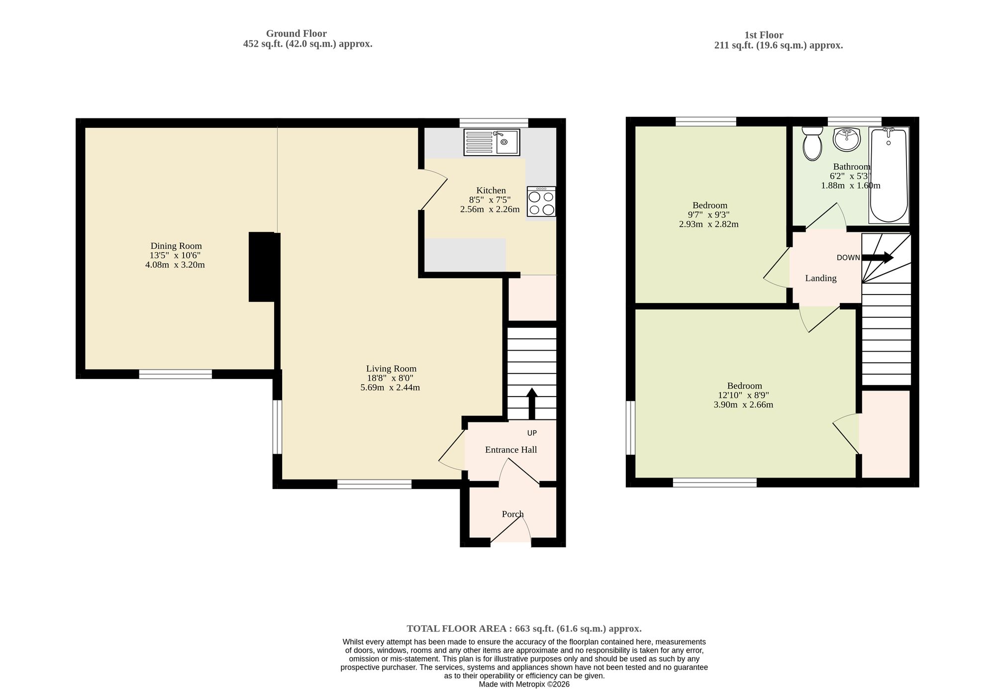 58 Spruce Avenue, Great Yarmouth floorplan