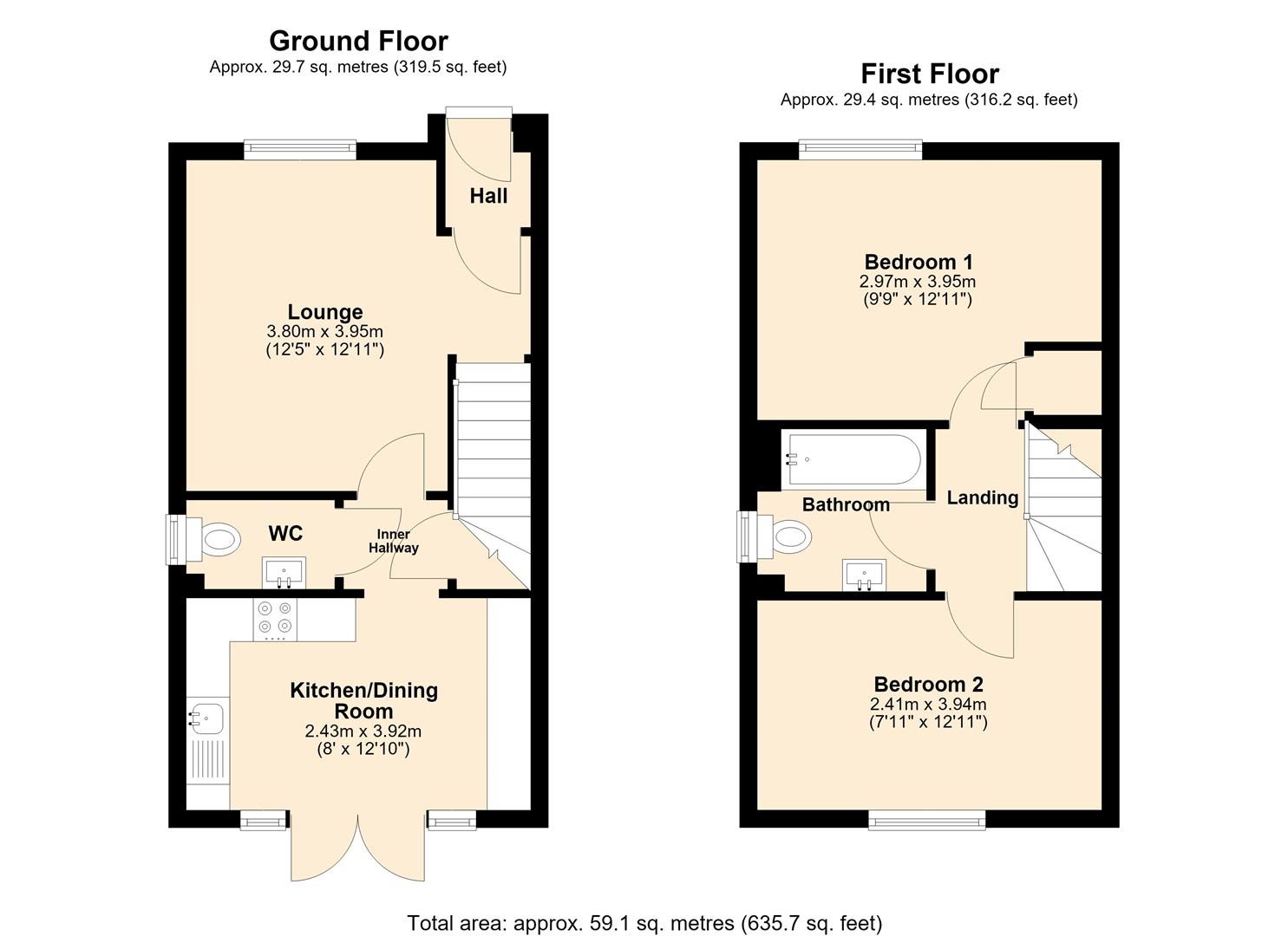 54, Boundary Way, Hull floorplan