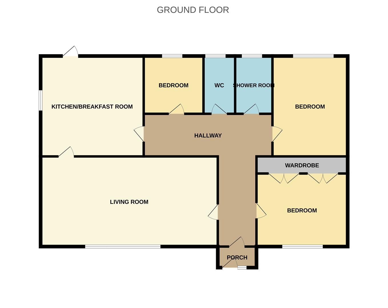 44, The Moor, Bedford floorplan