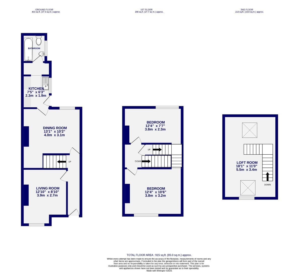 22, Balmoral Terrace, York floorplan