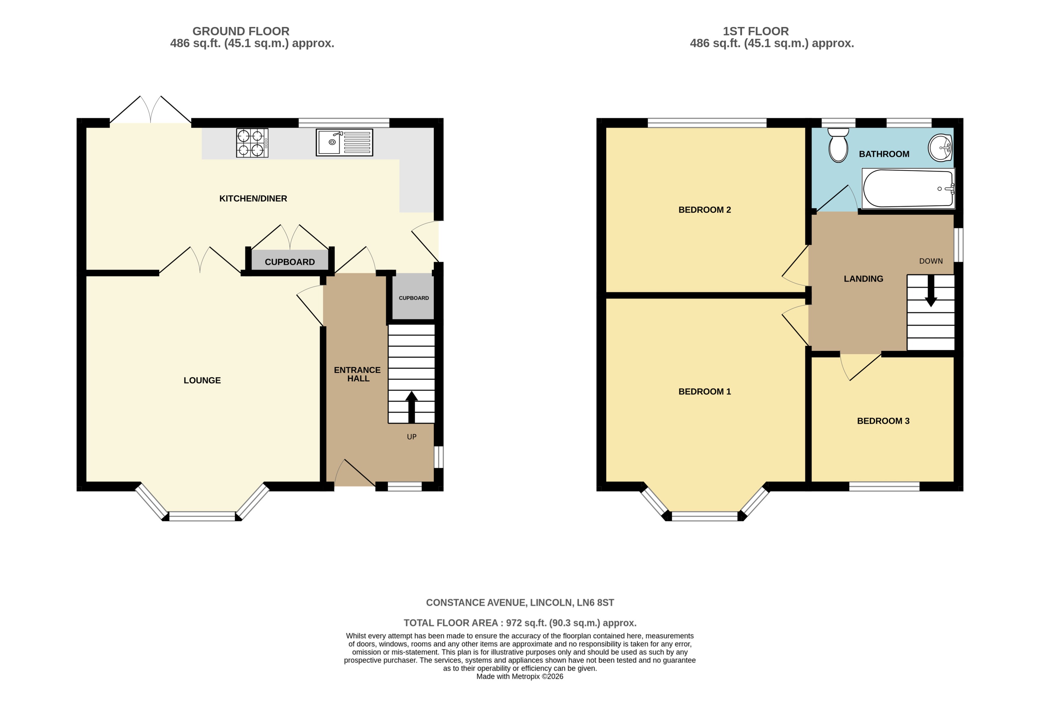 75, Constance Avenue, Lincoln floorplan