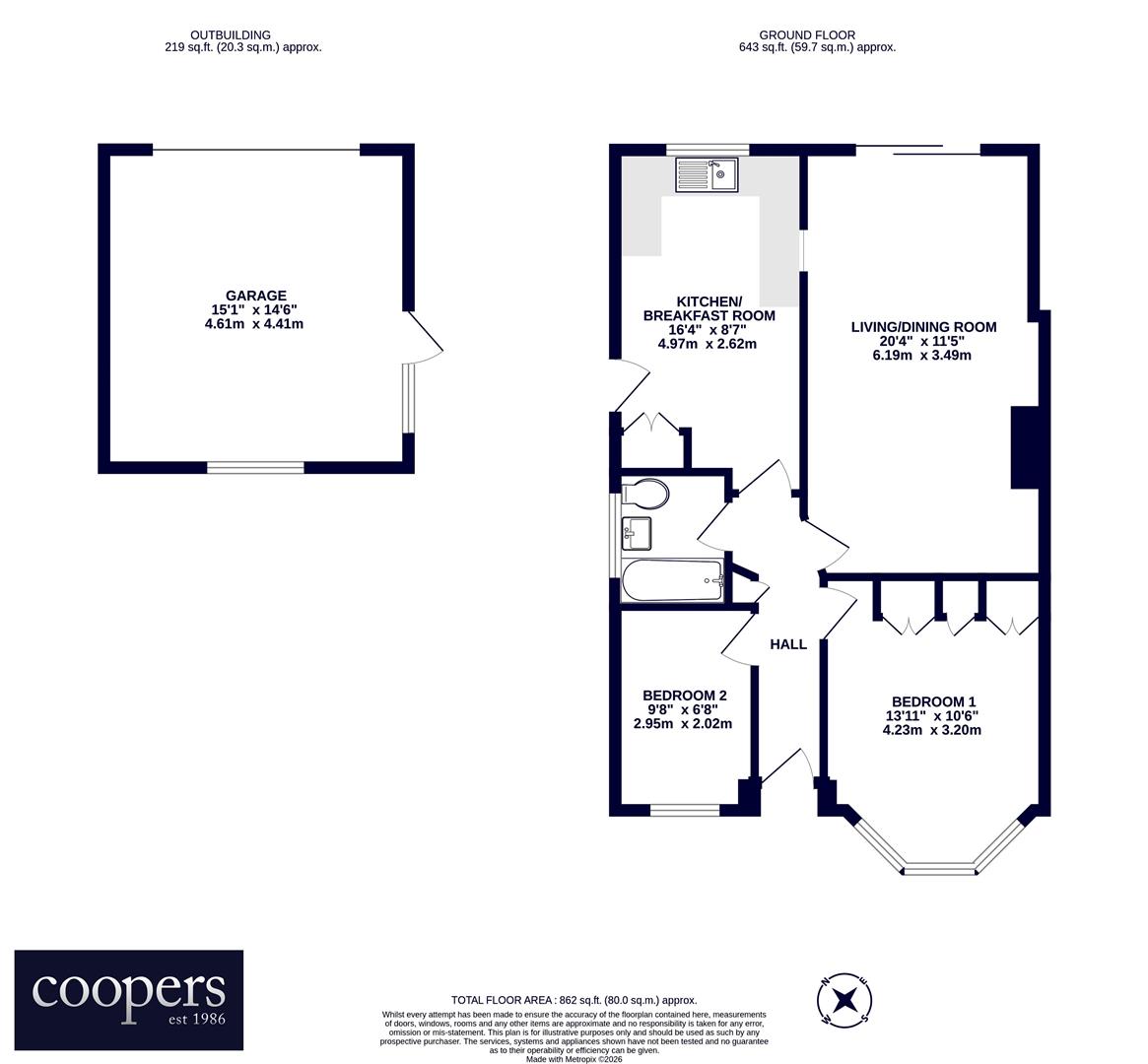61, Mount Park Road, Pinner floorplan