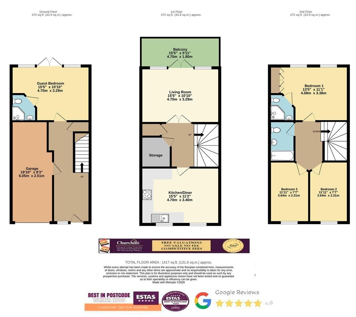 33, Waterside, York floorplan