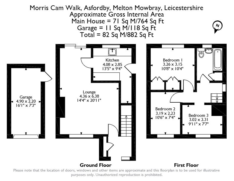 Morris Cam Walk, Melton Mowbray floorplan