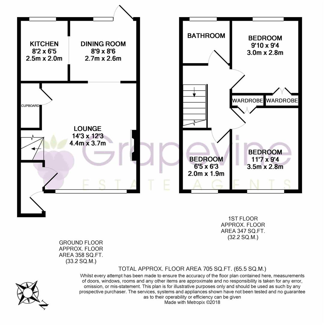 3 Bedrooms Terraced house for sale in The Grove, Twyford, Reading RG10