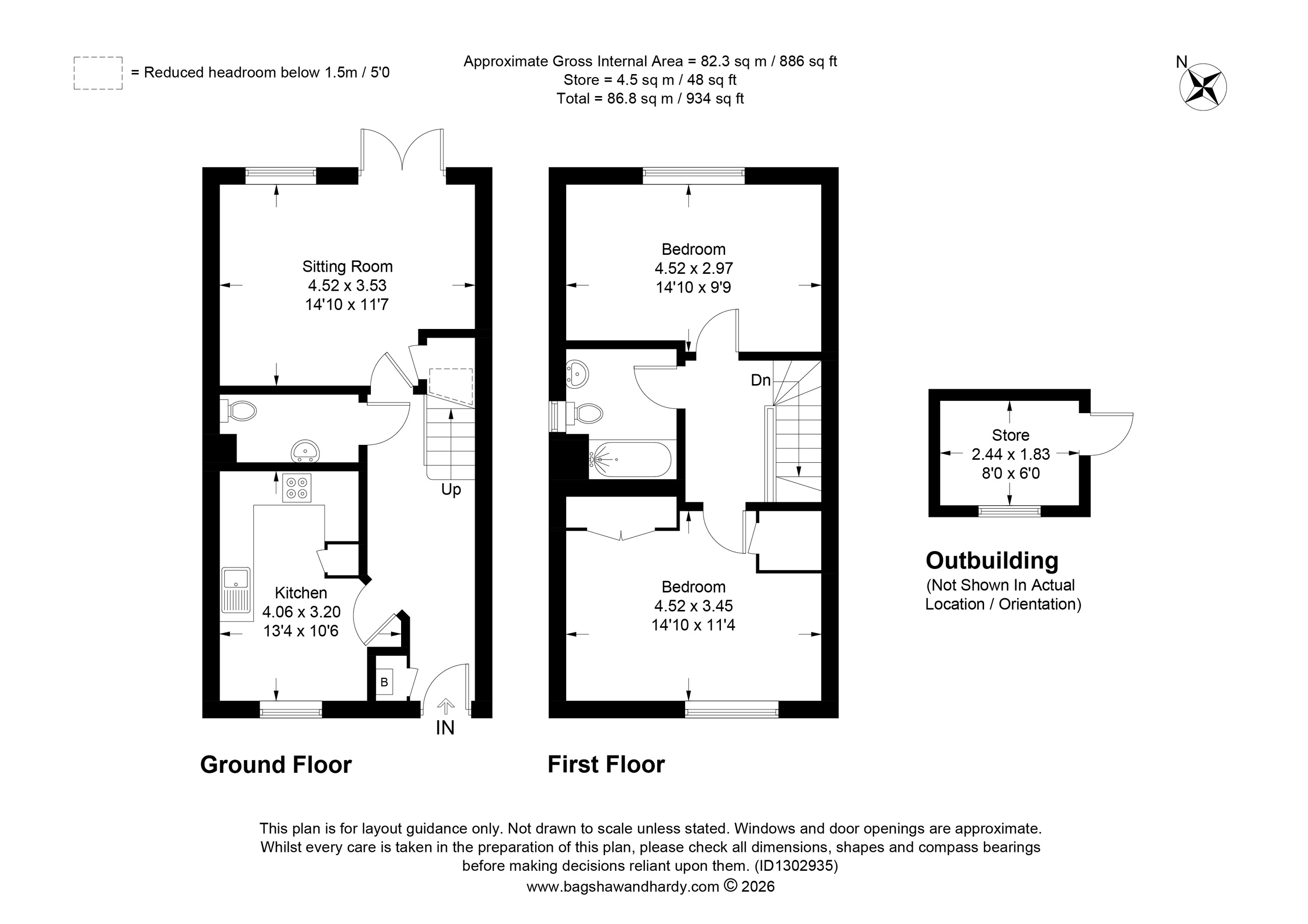 46 Burton Avenue, Tonbridge floorplan