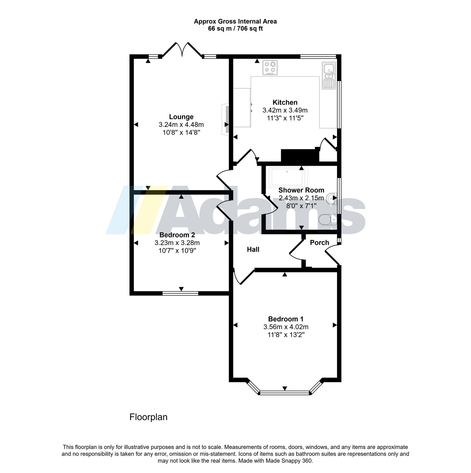 2, Clincton Close, Widnes floorplan