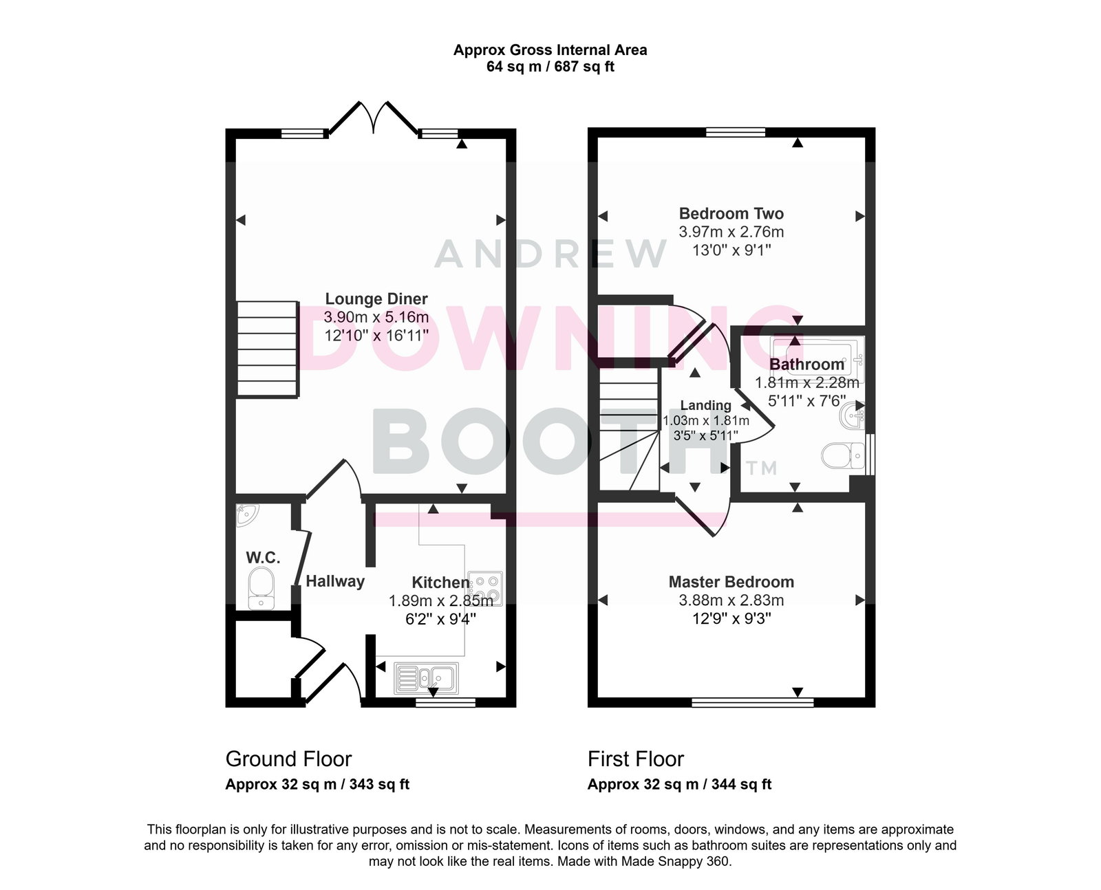 14, Goring Drive, Fradley, Fradley floorplan