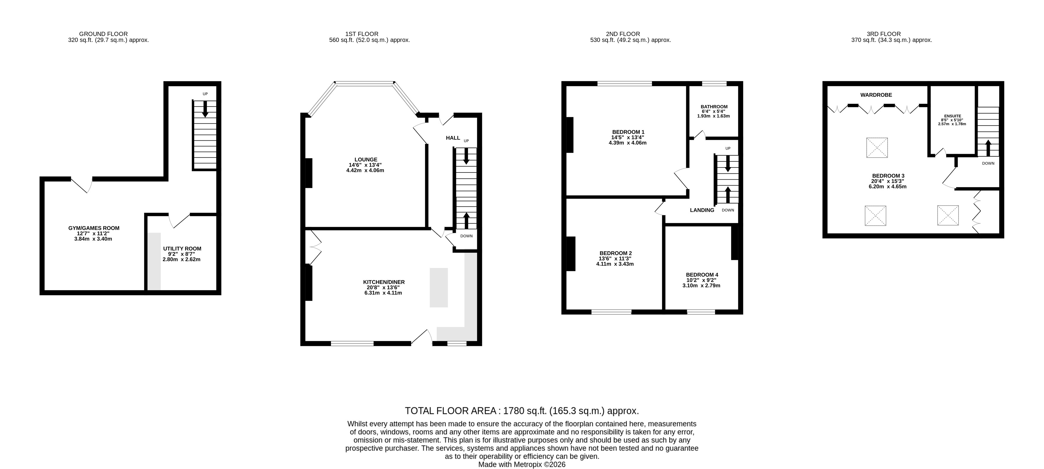 3, Clarence Grove, Leeds floorplan