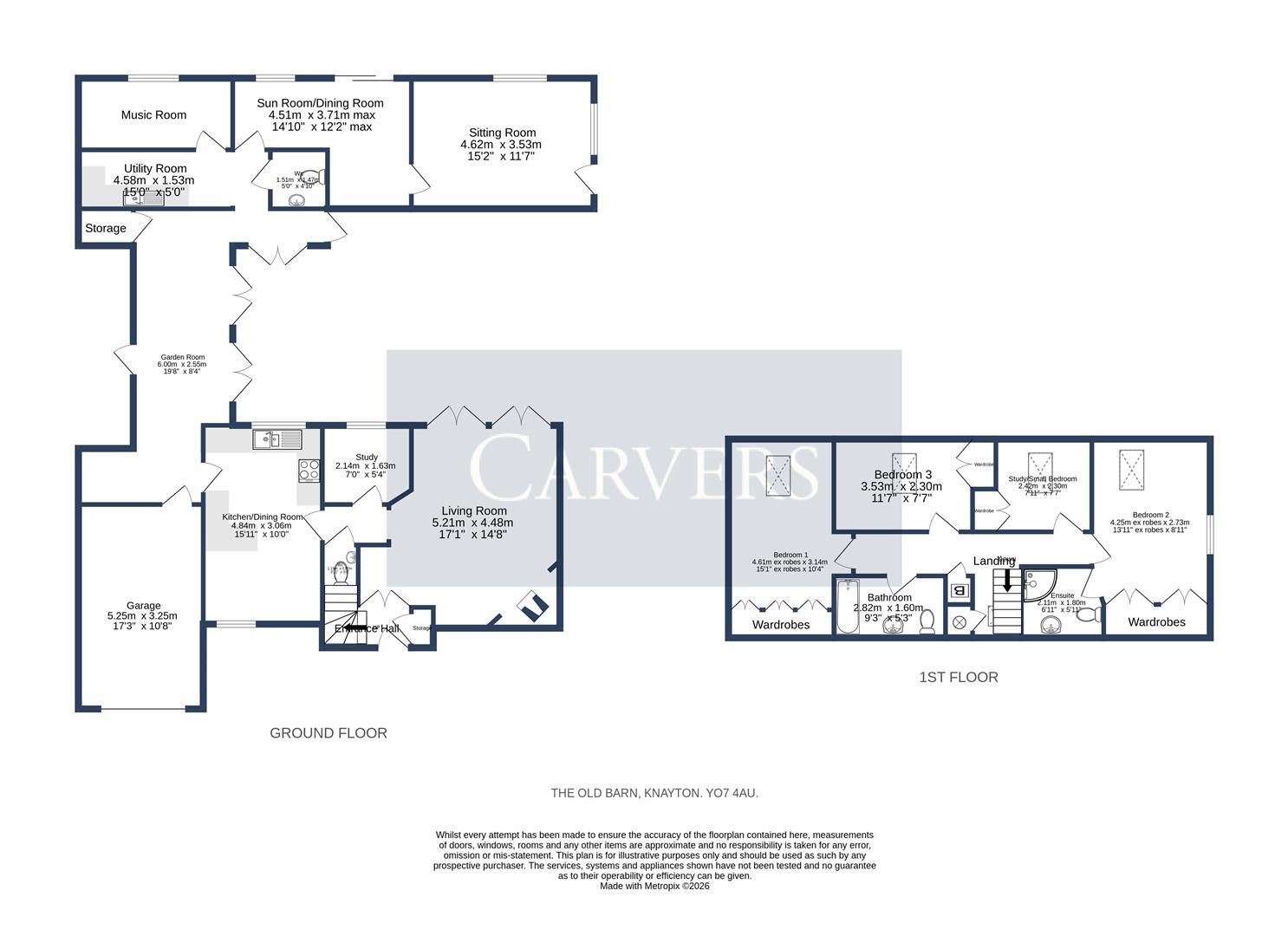 The Old Barn, Knayton, Thirsk floorplan