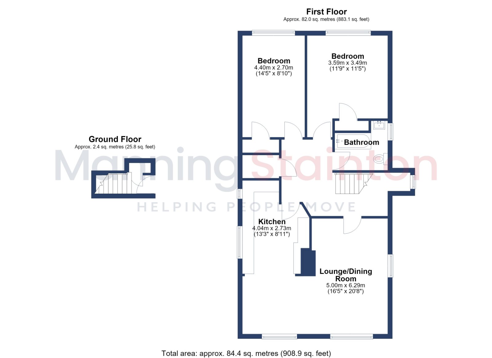 27, Southway, Leeds floorplan
