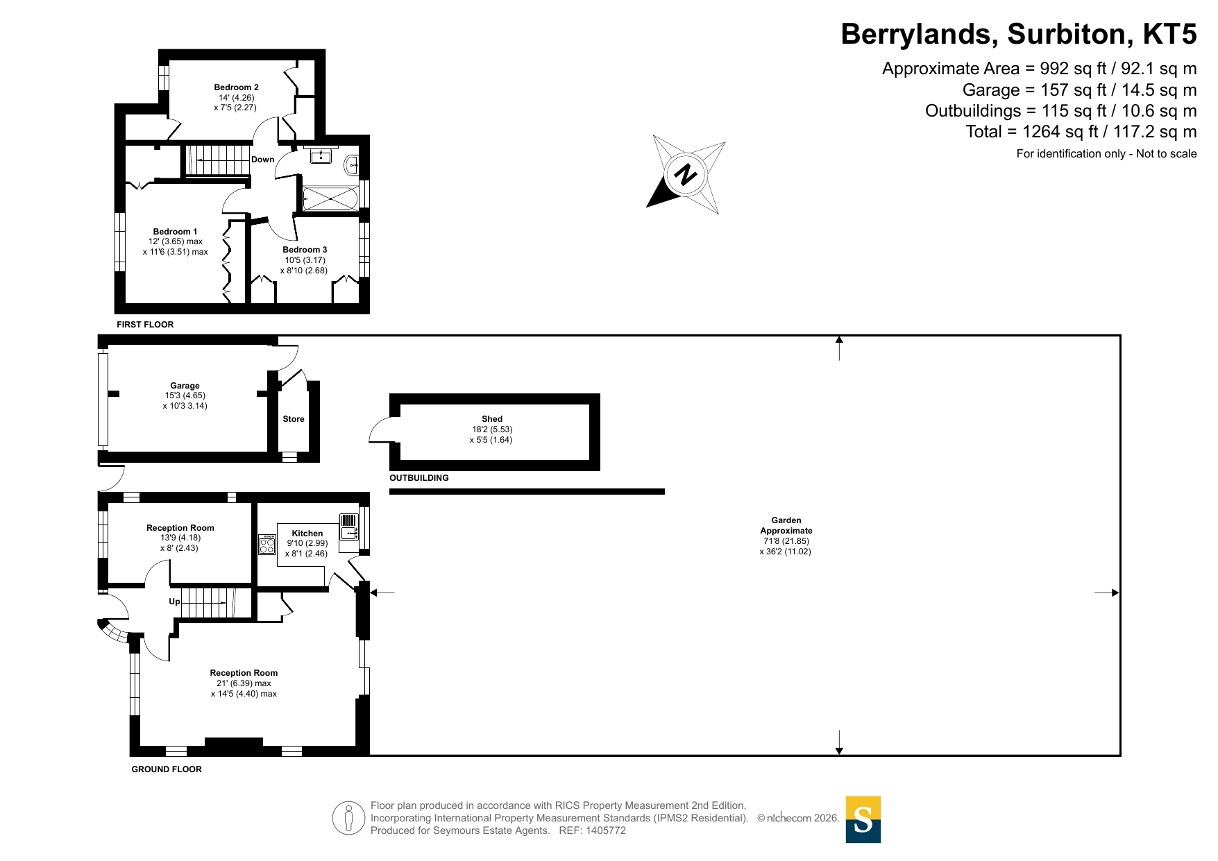 102, Berrylands, Surbiton floorplan