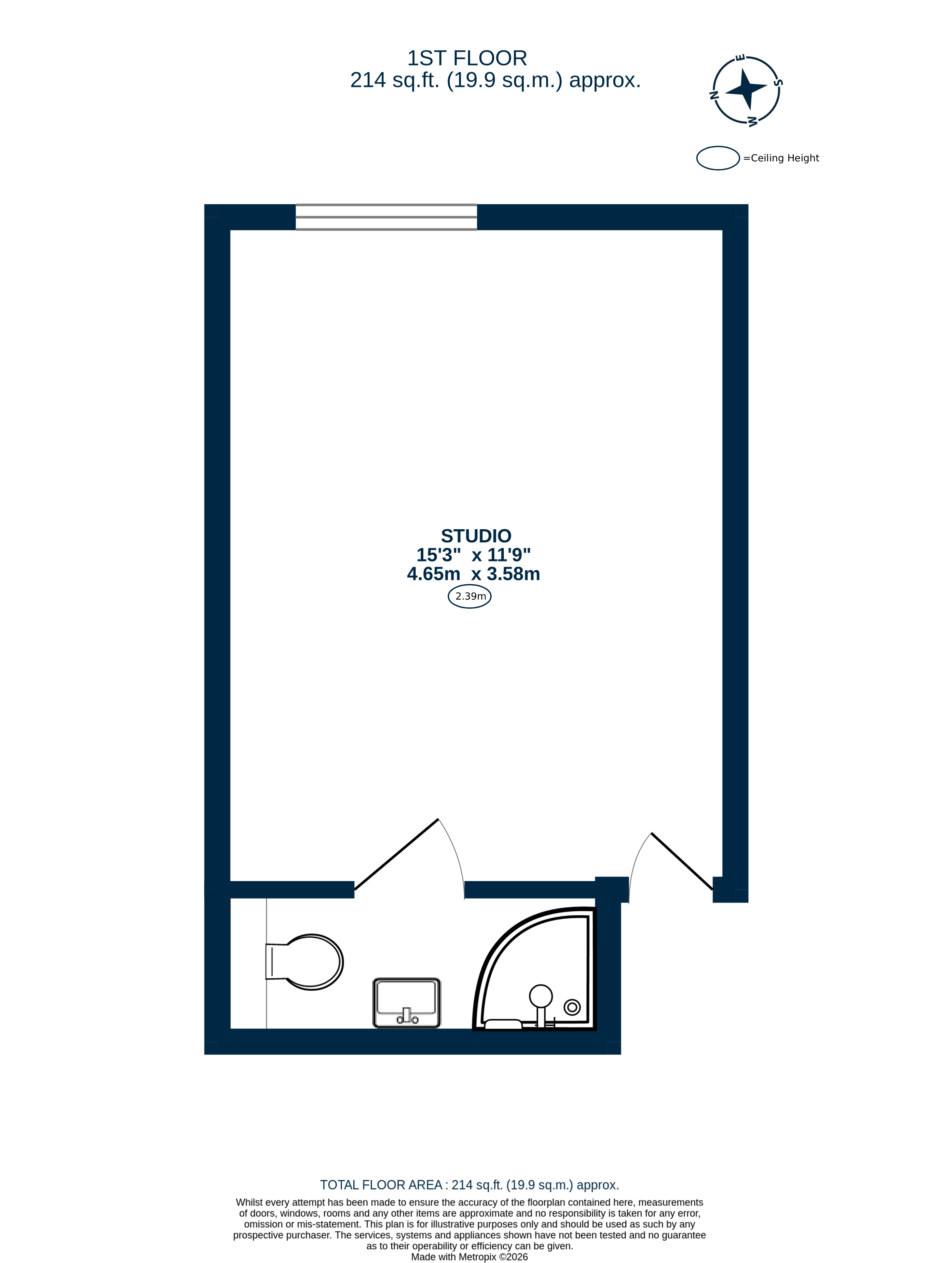 Room 2, 18, Malvern Road, London floorplan