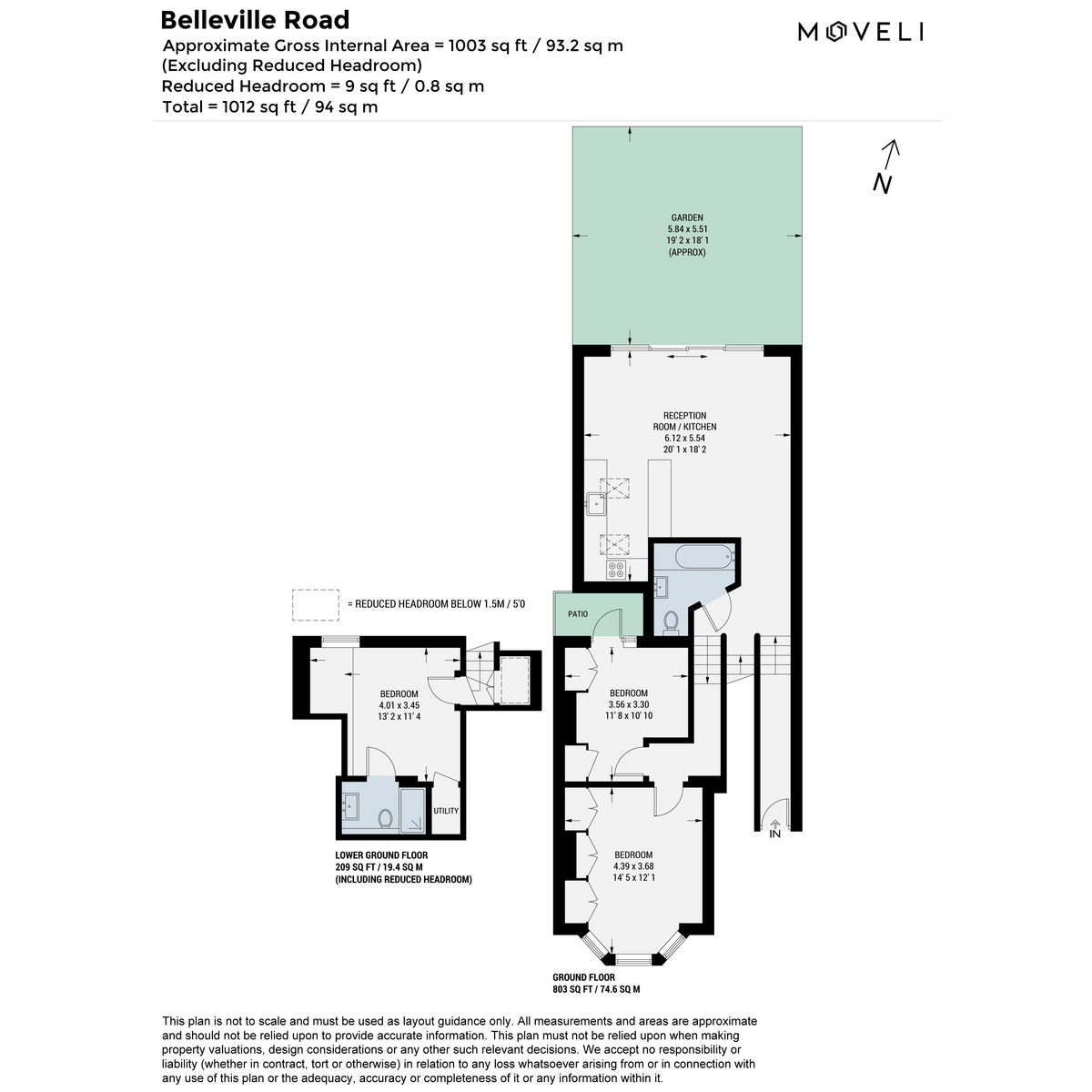 11a, Belleville Road, London floorplan