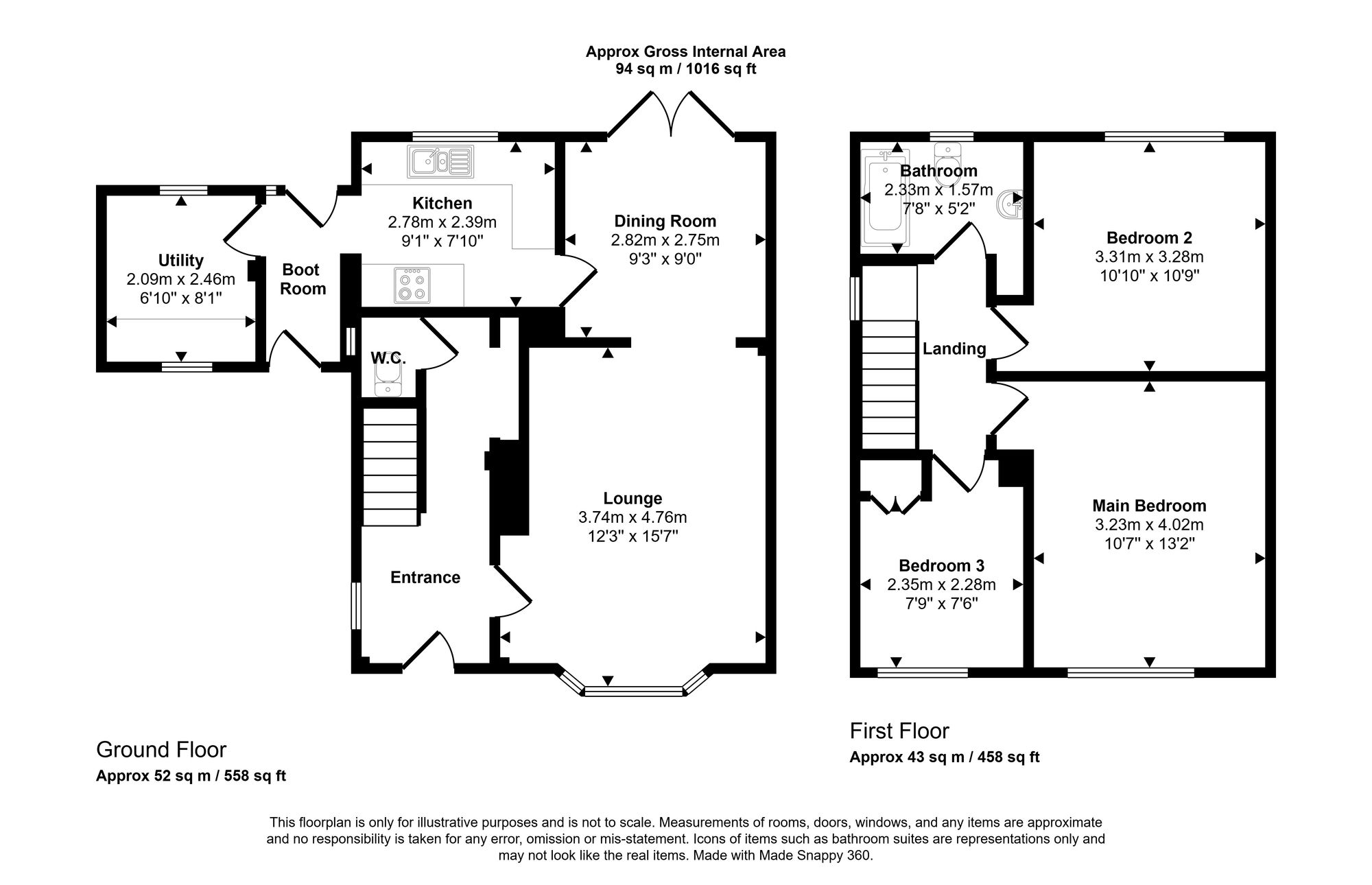 12 Longridge Avenue, Wigan floorplan