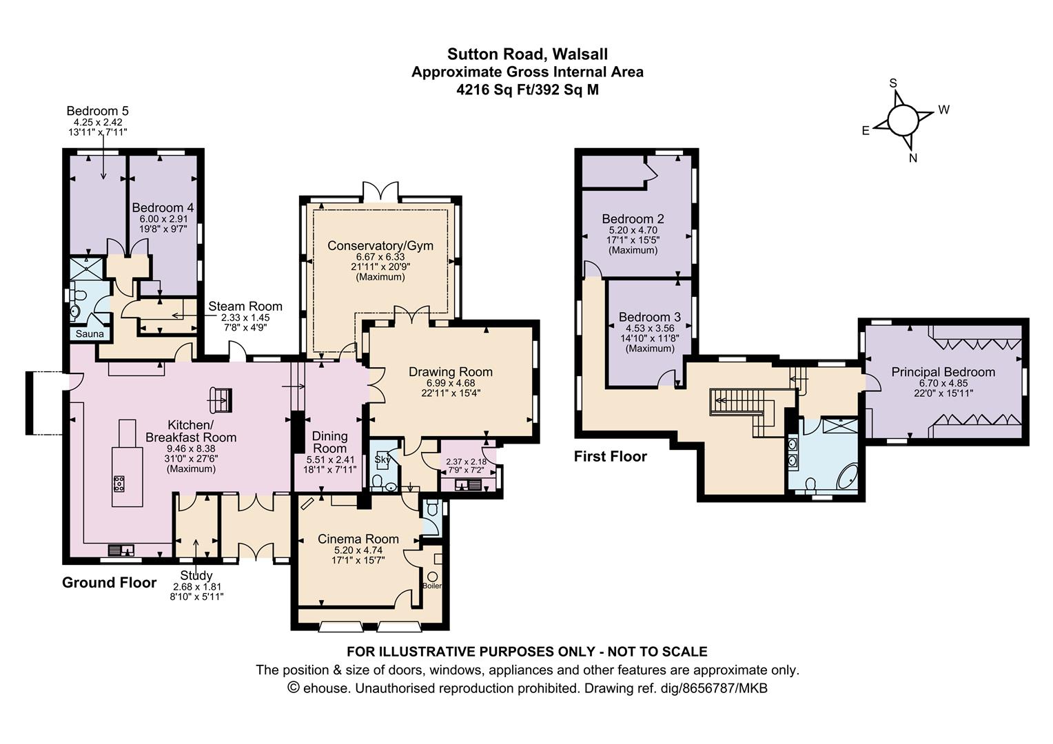 Longcroft, 454, Sutton Road, Walsall floorplan