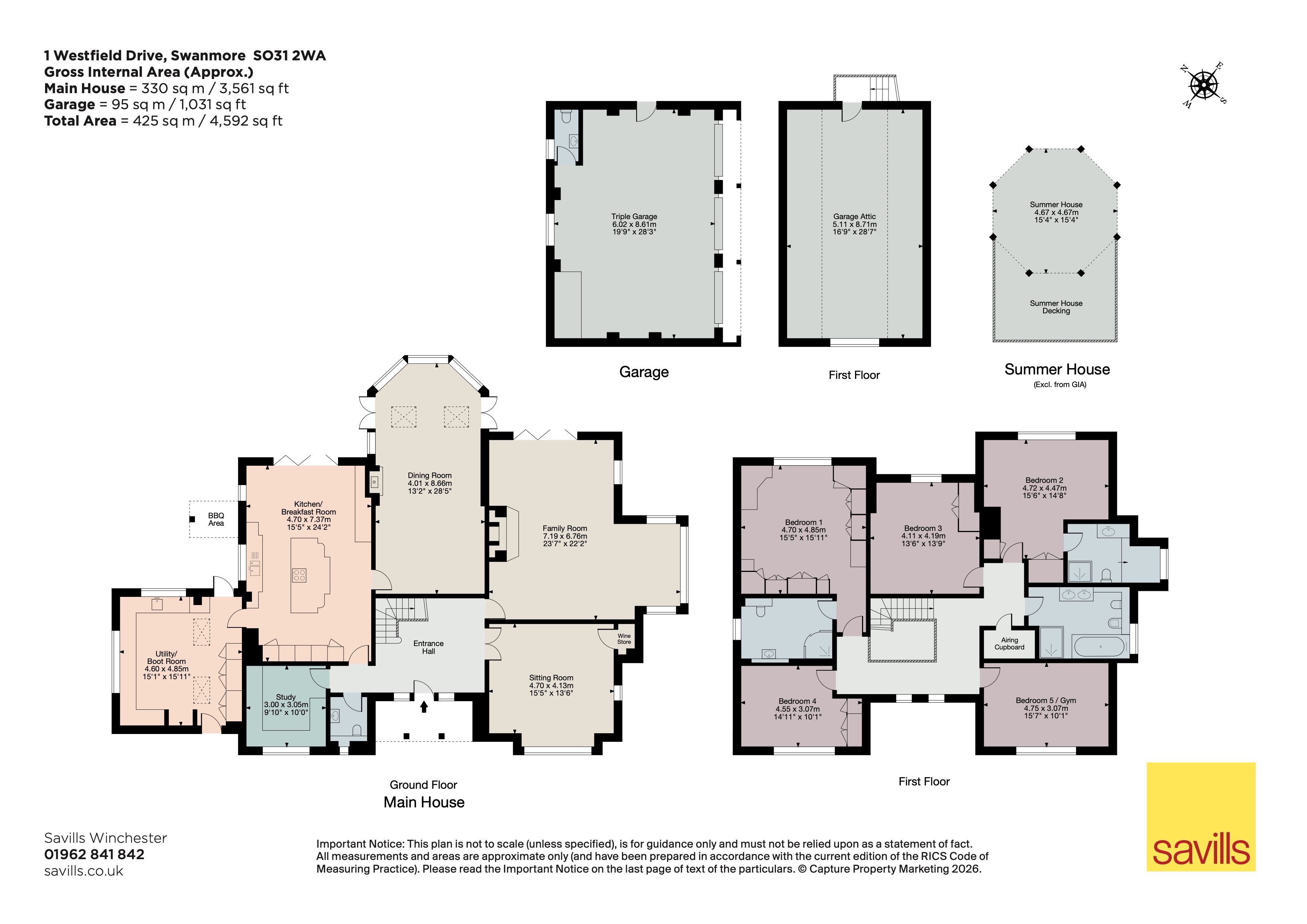 1, Westfield Drive, Southampton floorplan