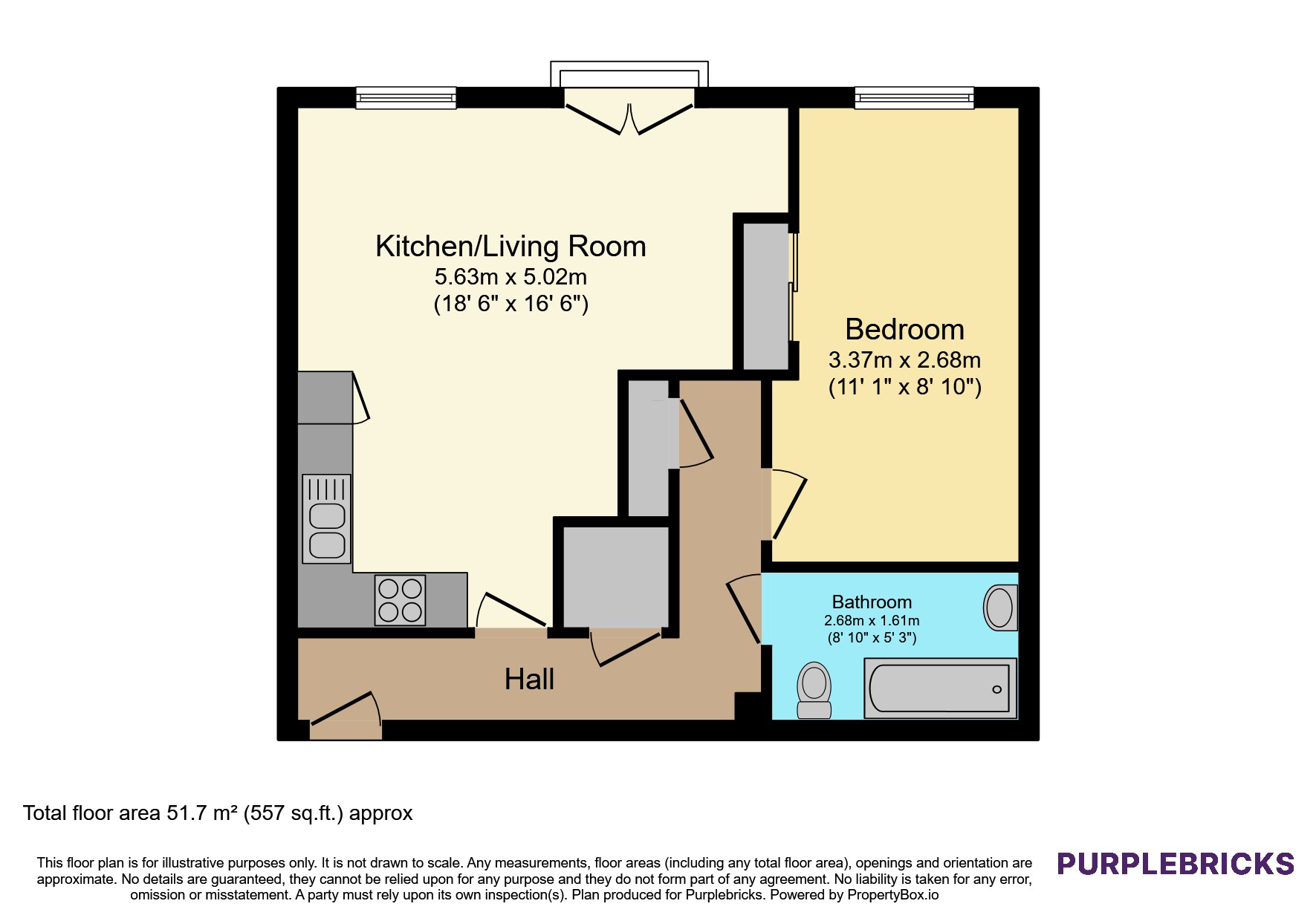 51, Bowyer Drive, Letchworth Garden City floorplan
