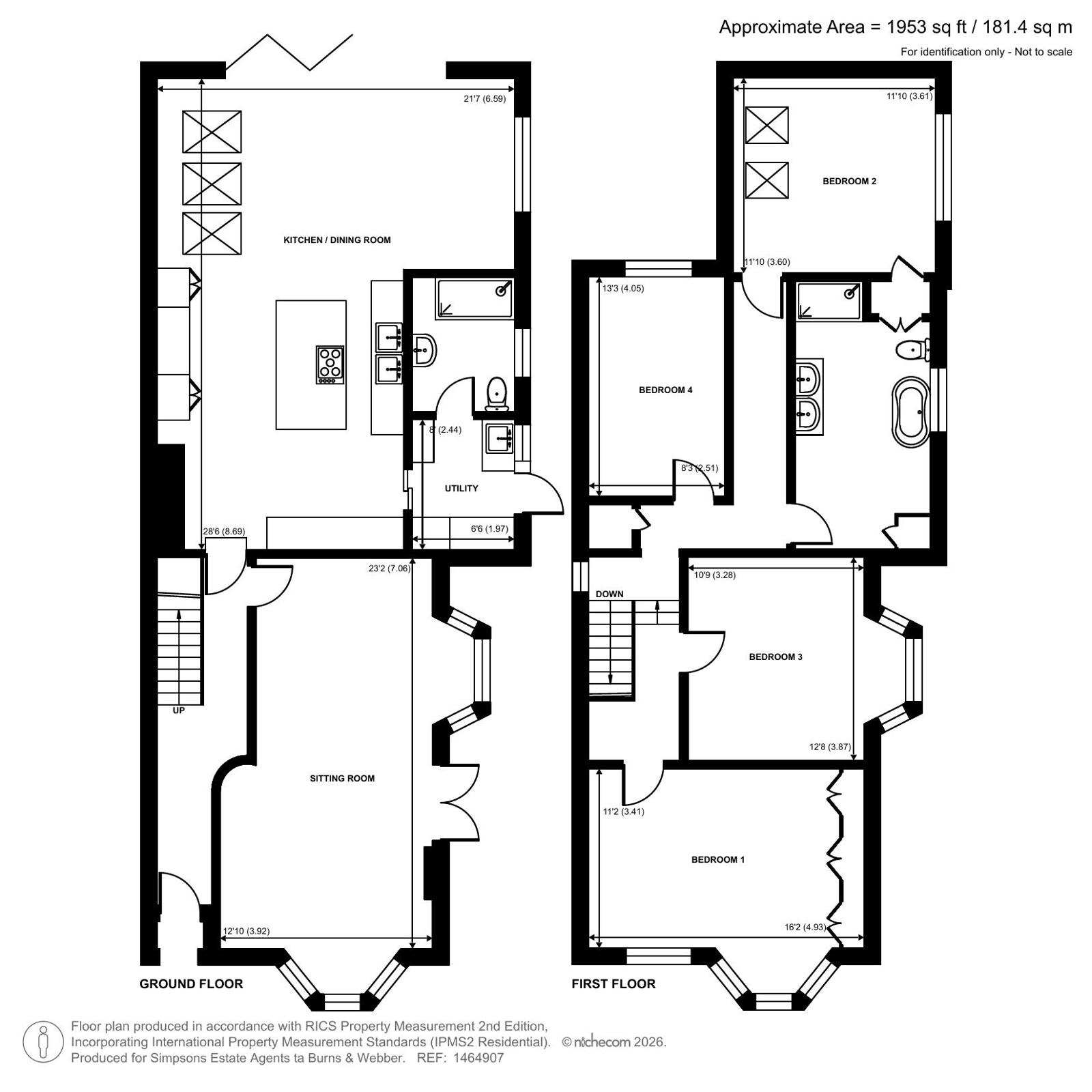 2, Wykeham Road, Farnham floorplan
