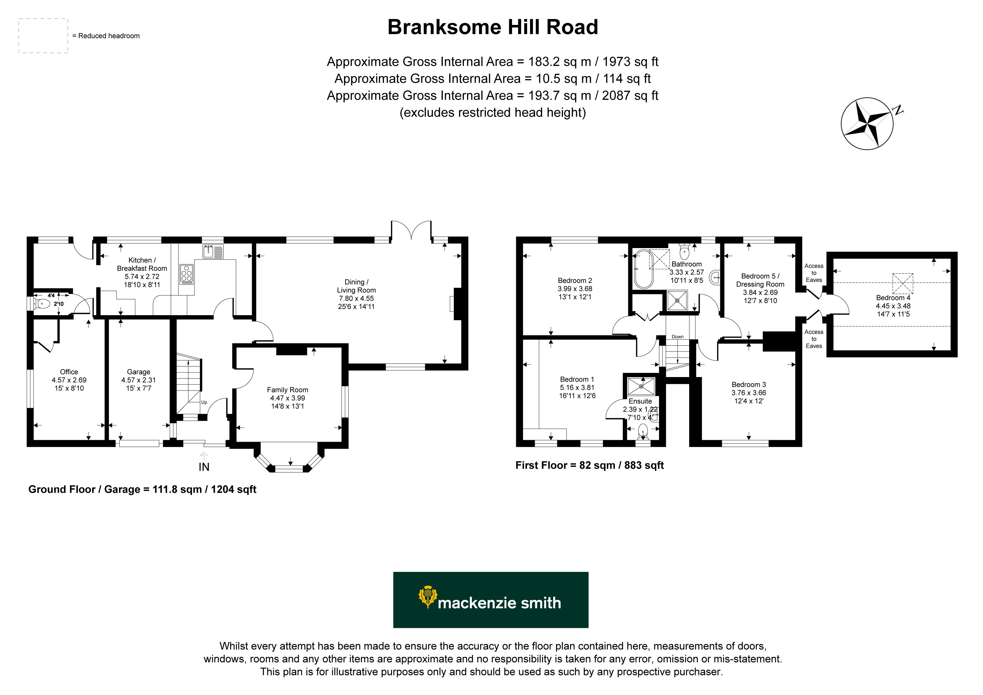 153, Branksome Hill Road, Sandhurst floorplan