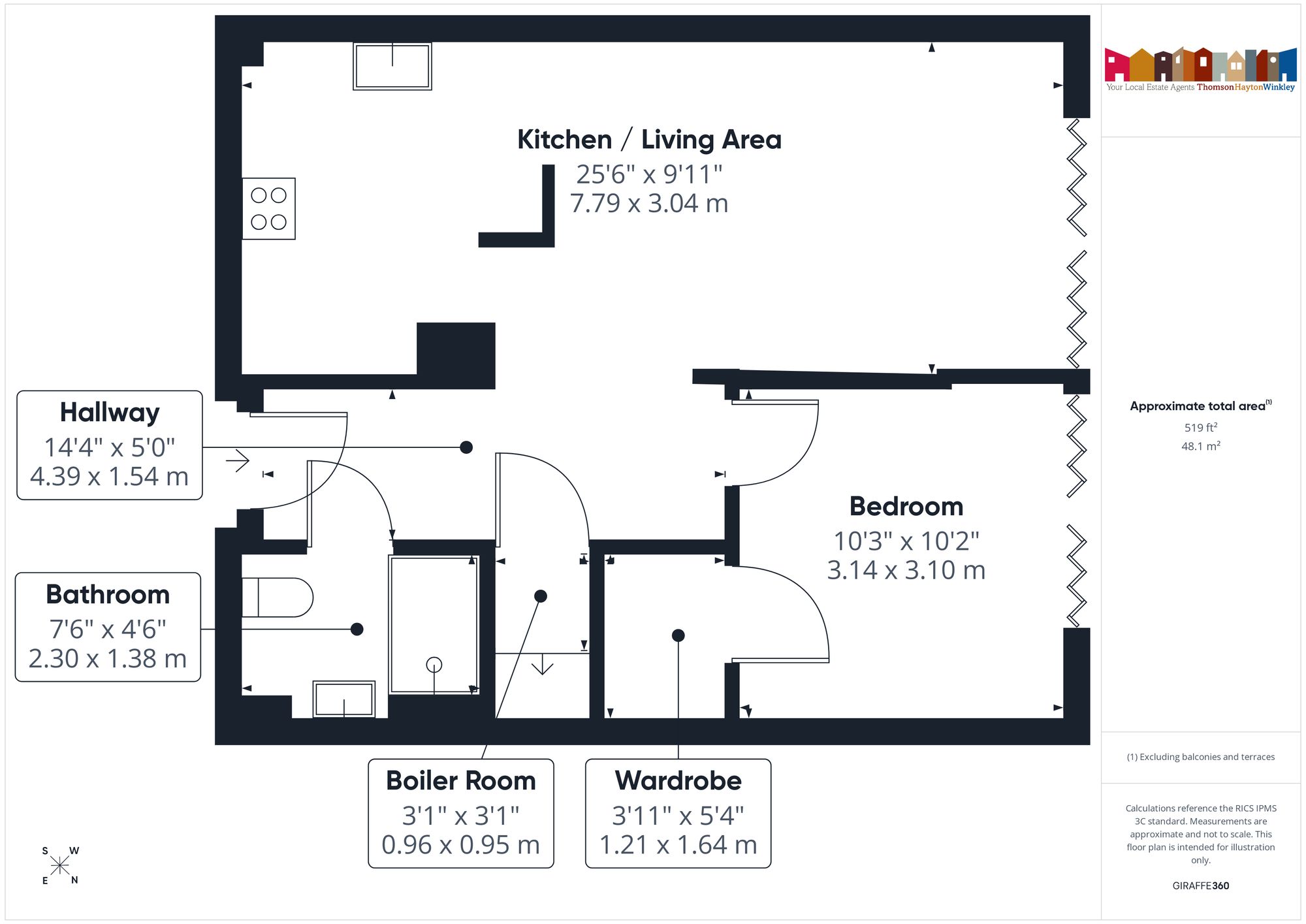 Apartment 3 Queen Elizabeth Court, Tram Lane, Kirkby Lonsdale floorplan