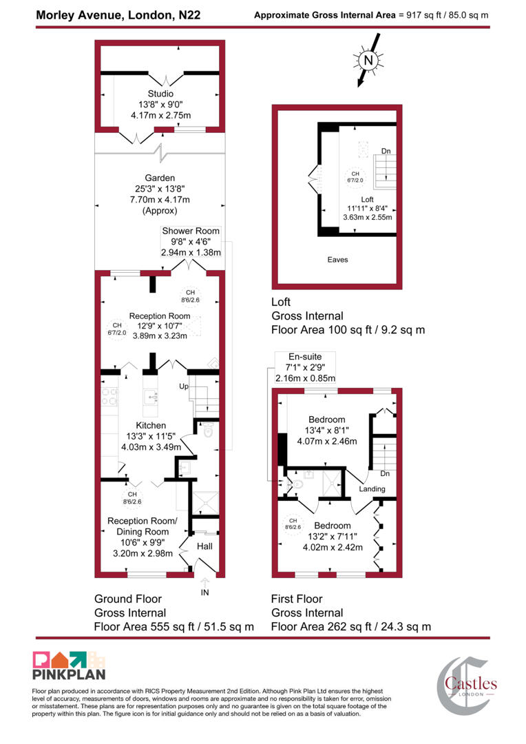 58, Morley Avenue, London floorplan