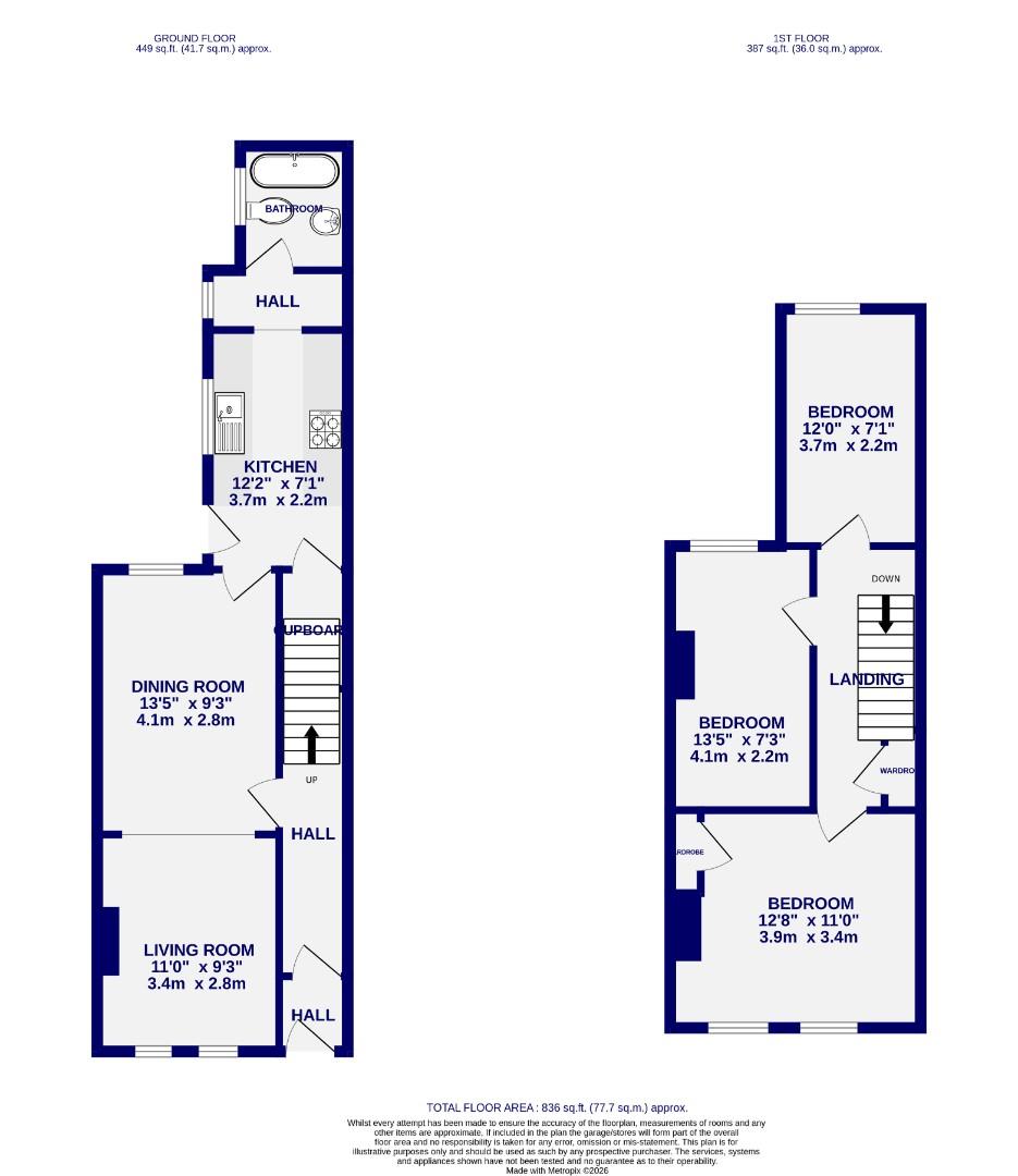 29, Chatsworth Terrace, York floorplan
