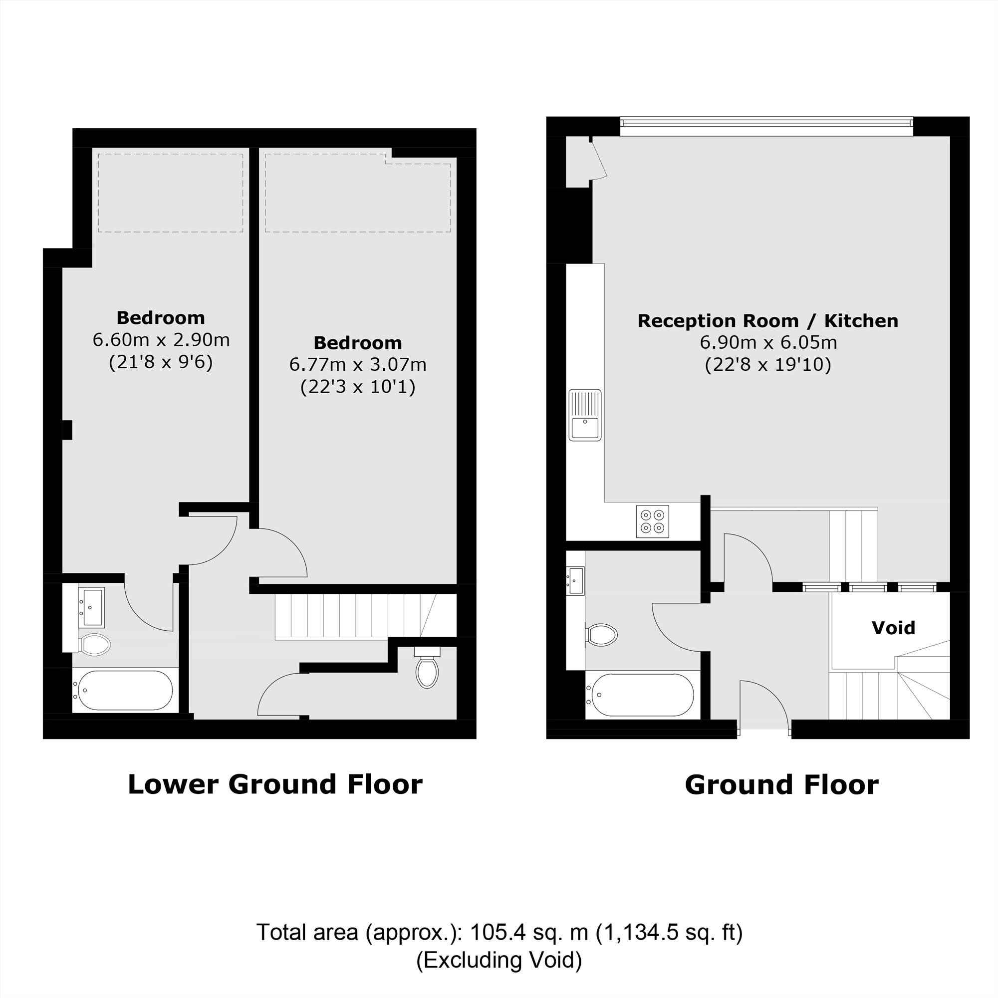 Flat 14, 24, Welmar Mews, London floorplan