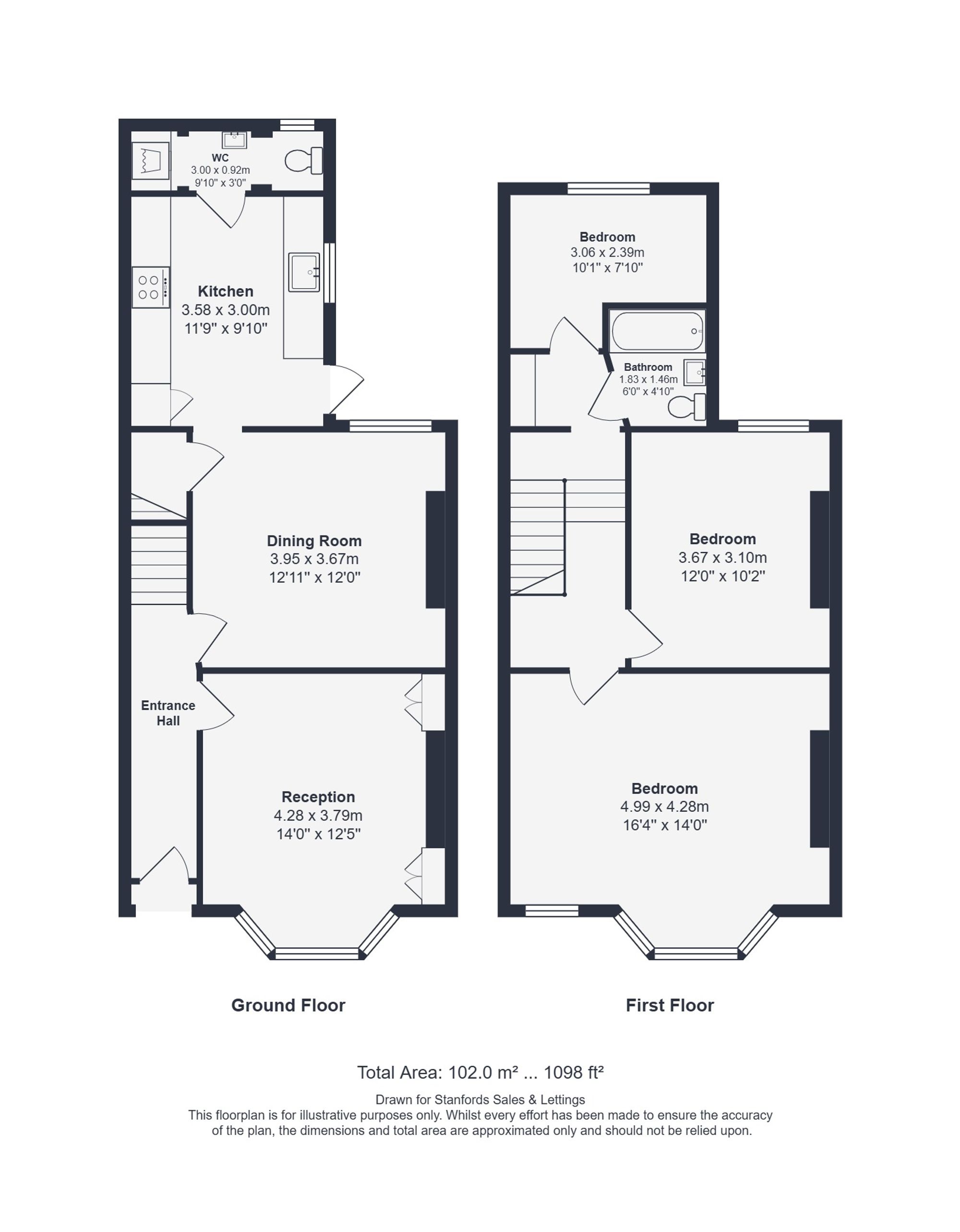 122 Engleheart Road, London floorplan