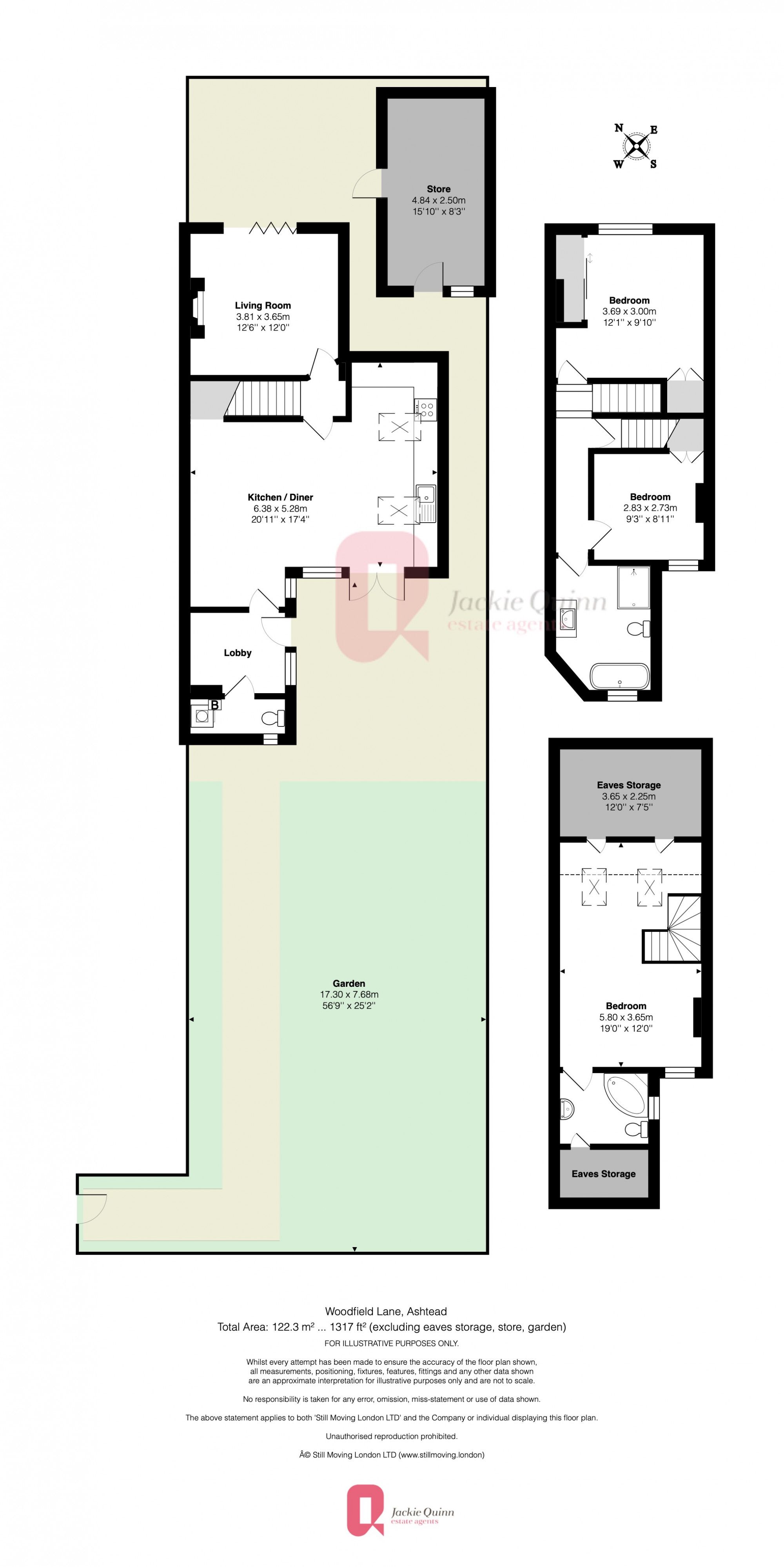 82 Woodfield Lane, Ashtead floorplan