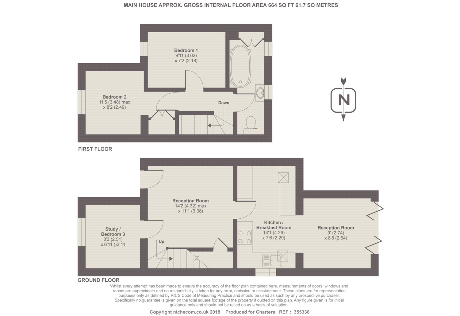 2 Bedrooms End terrace house for sale in Poyle Road, Tongham, Farnham, Surrey GU10