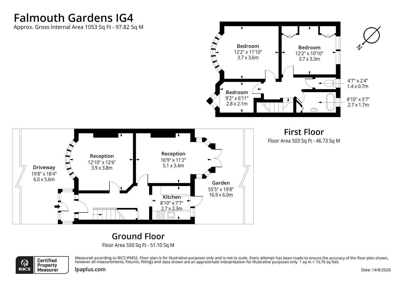 87, Falmouth Gardens, Ilford floorplan