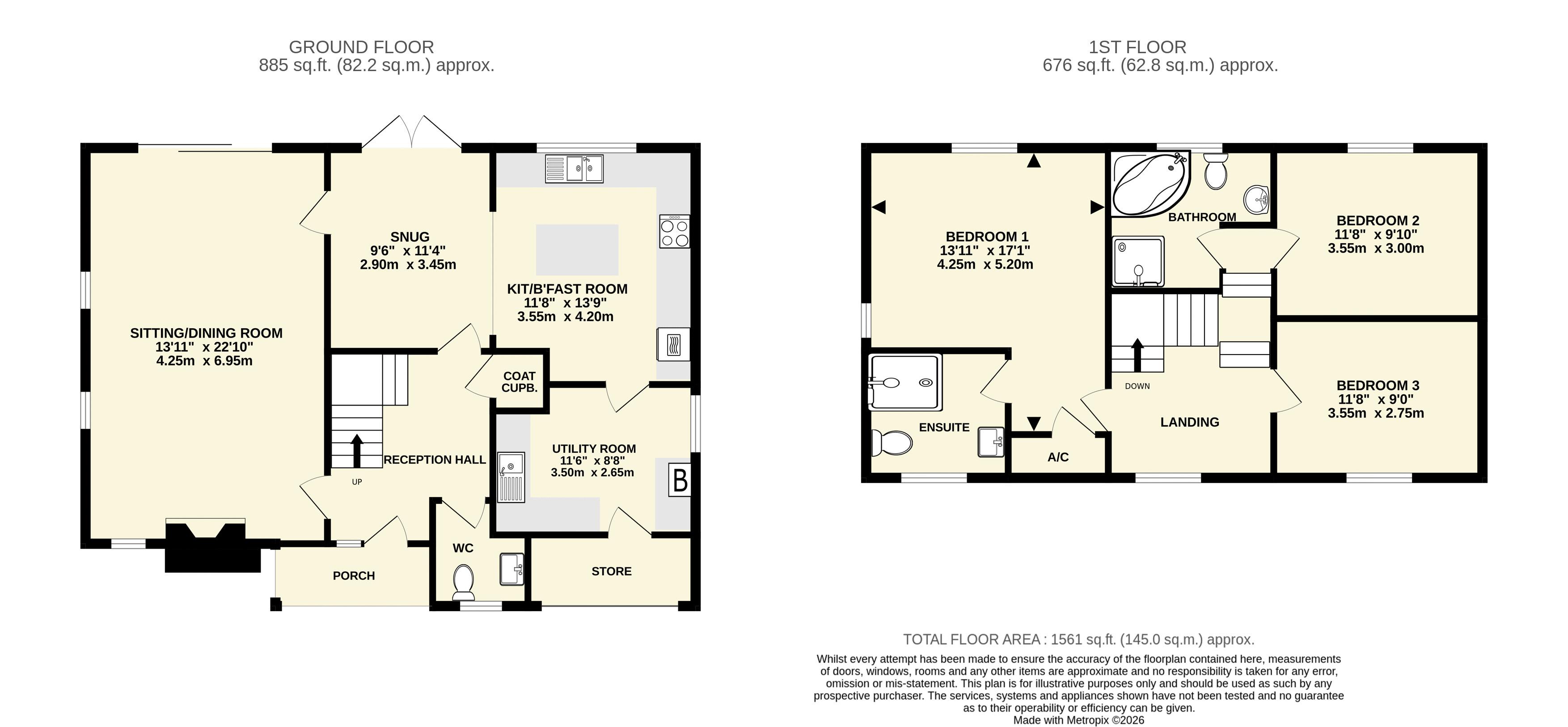 Middle Hamecot, 41, Manstone Lane, Sidmouth floorplan