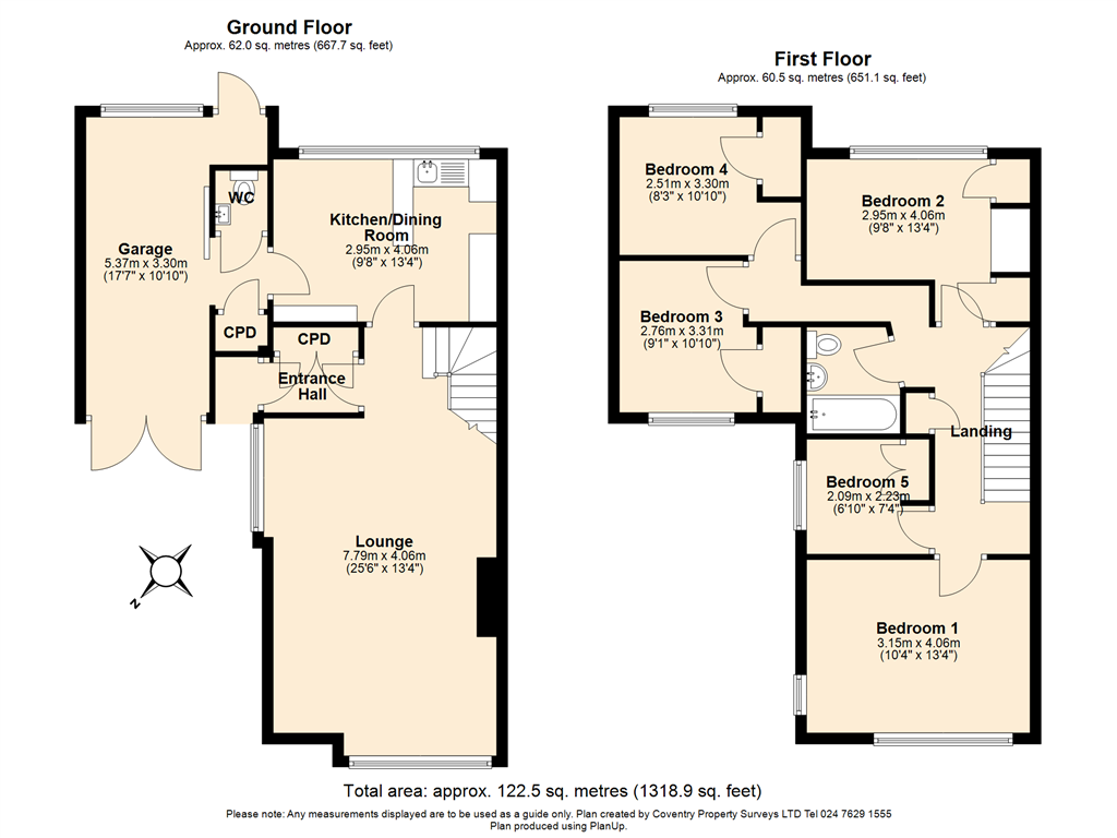 14, Wiltshire Close, Coventry floorplan