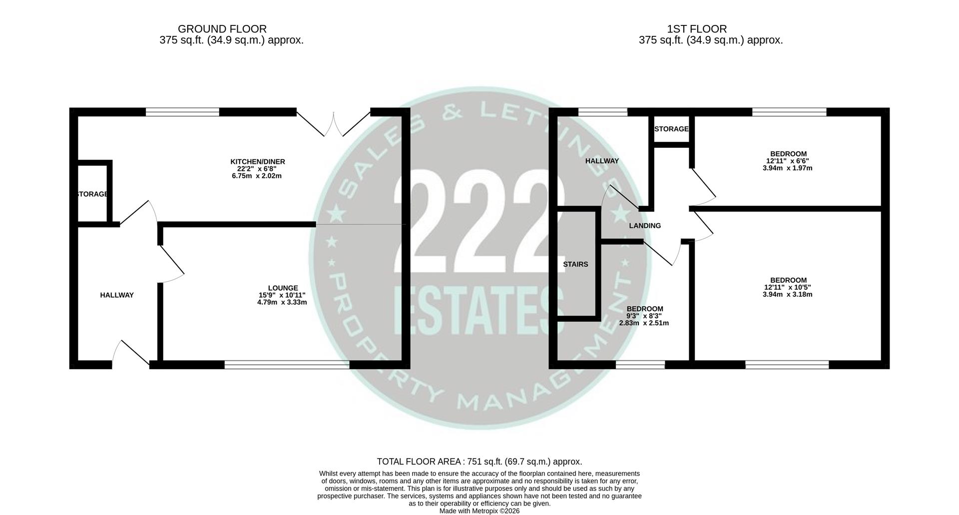 149, Sandy Lane, Warrington floorplan
