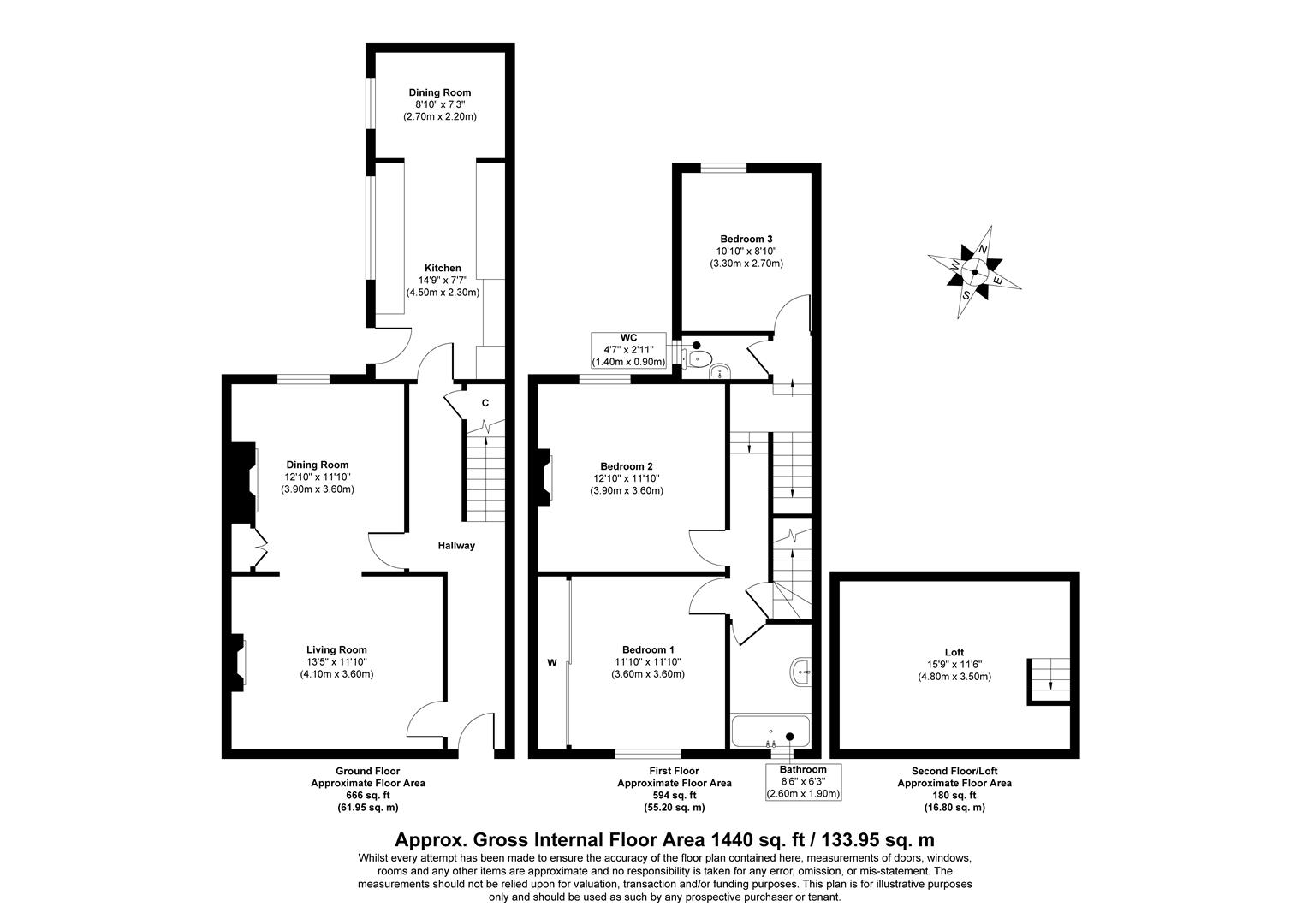 6, Albany Road, Woodhall Spa floorplan