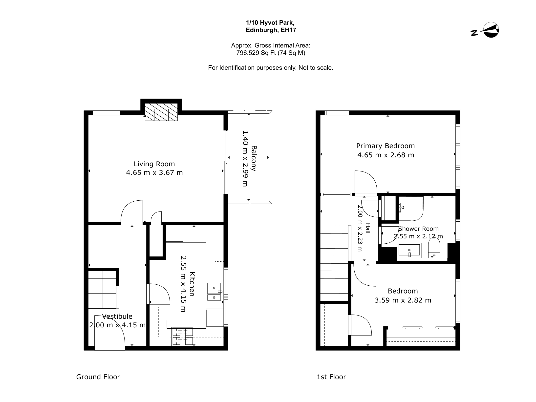 1/10, Hyvot Park, Edinburgh floorplan
