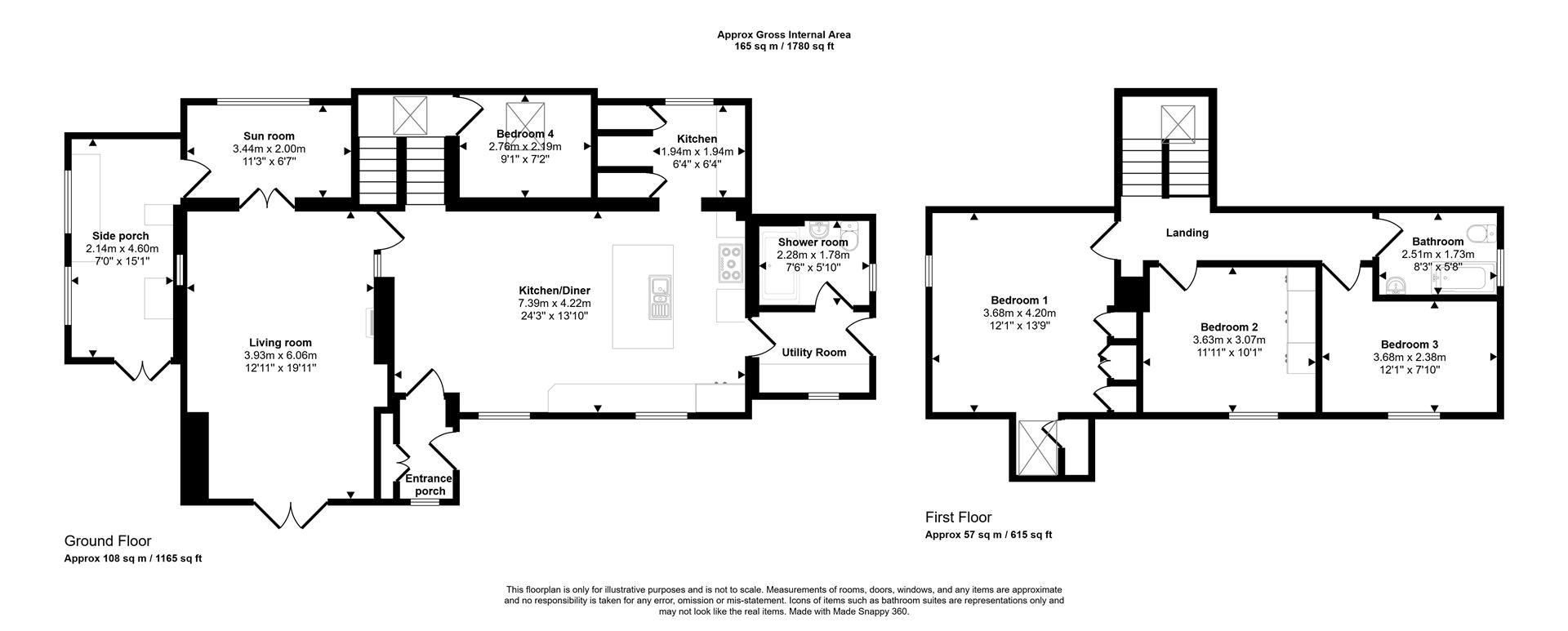 Villa Calabria, New Hill, Goodwick floorplan