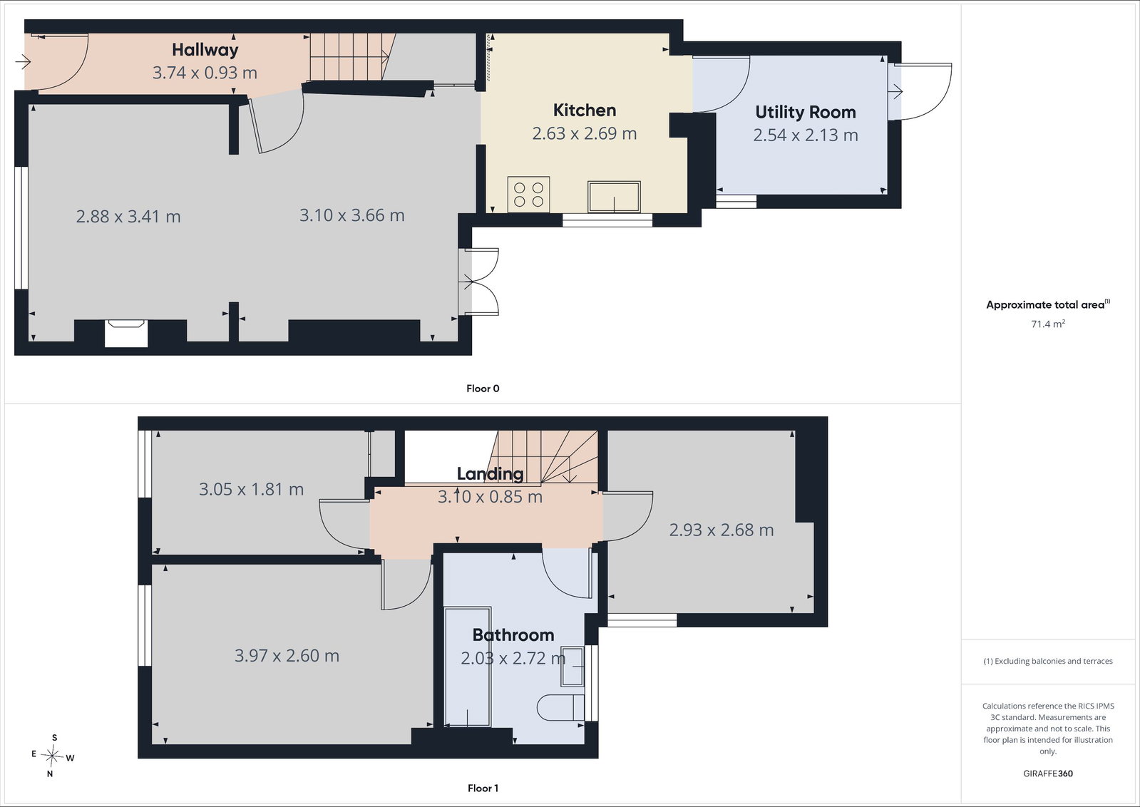 2, Main Road, Cardiff floorplan