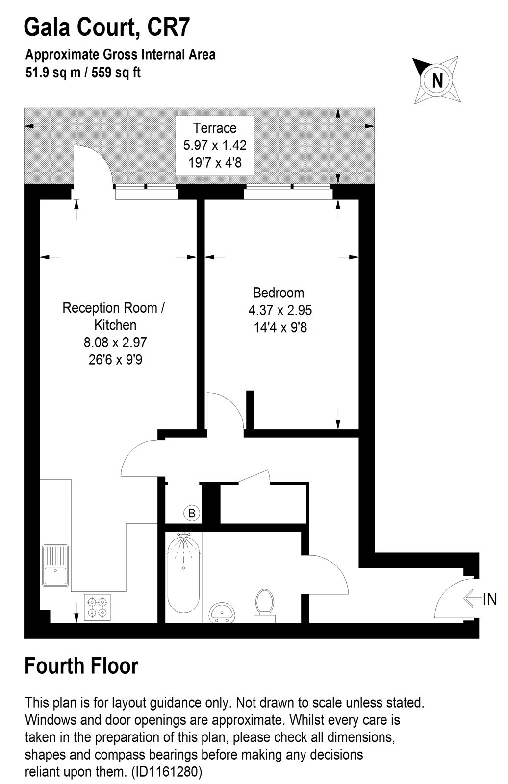 Flat 22, Gala Court, 795, London Road, Thornton Heath floorplan