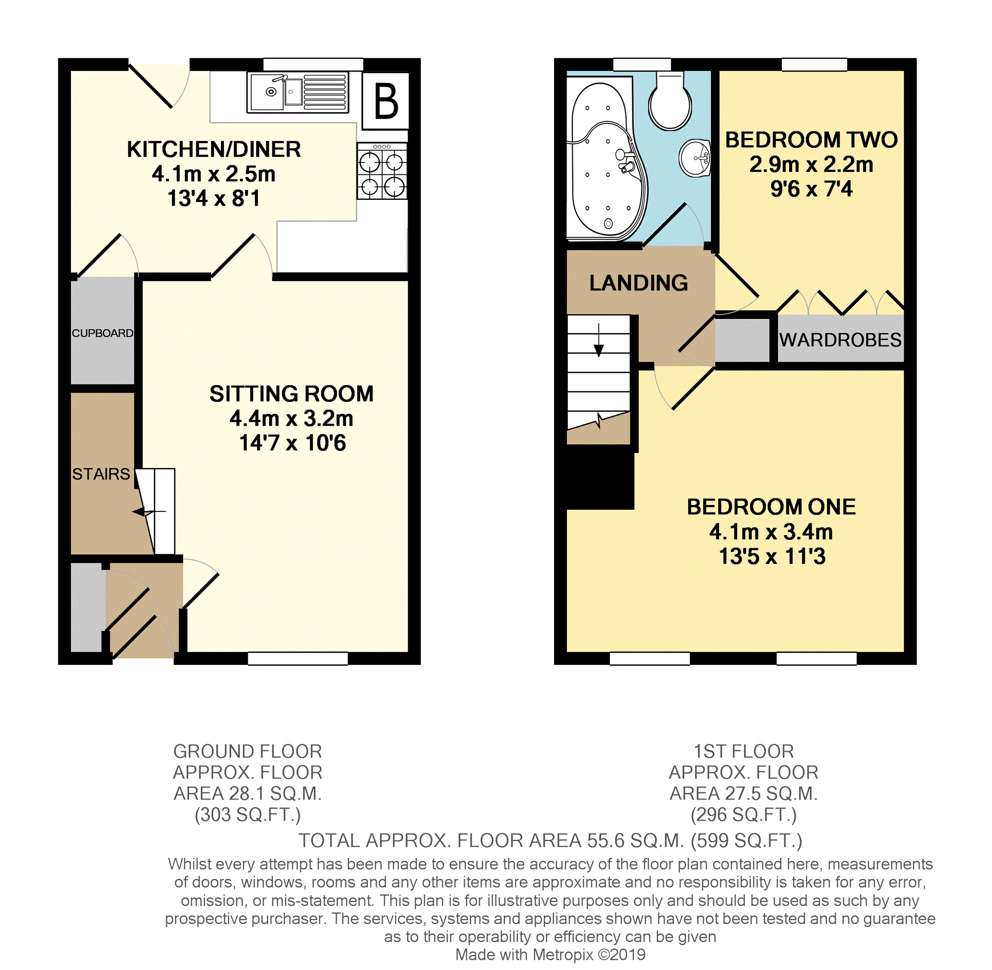 2 Bedrooms Terraced house for sale in The Silver Birches, Kempston, Bedford MK42