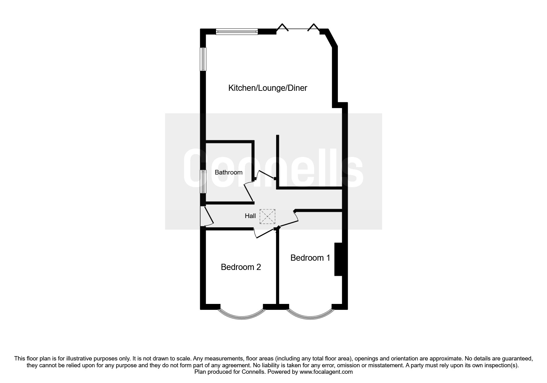 Clifton Road, Paignton TQ3, 2 bedroom semidetached bungalow for sale