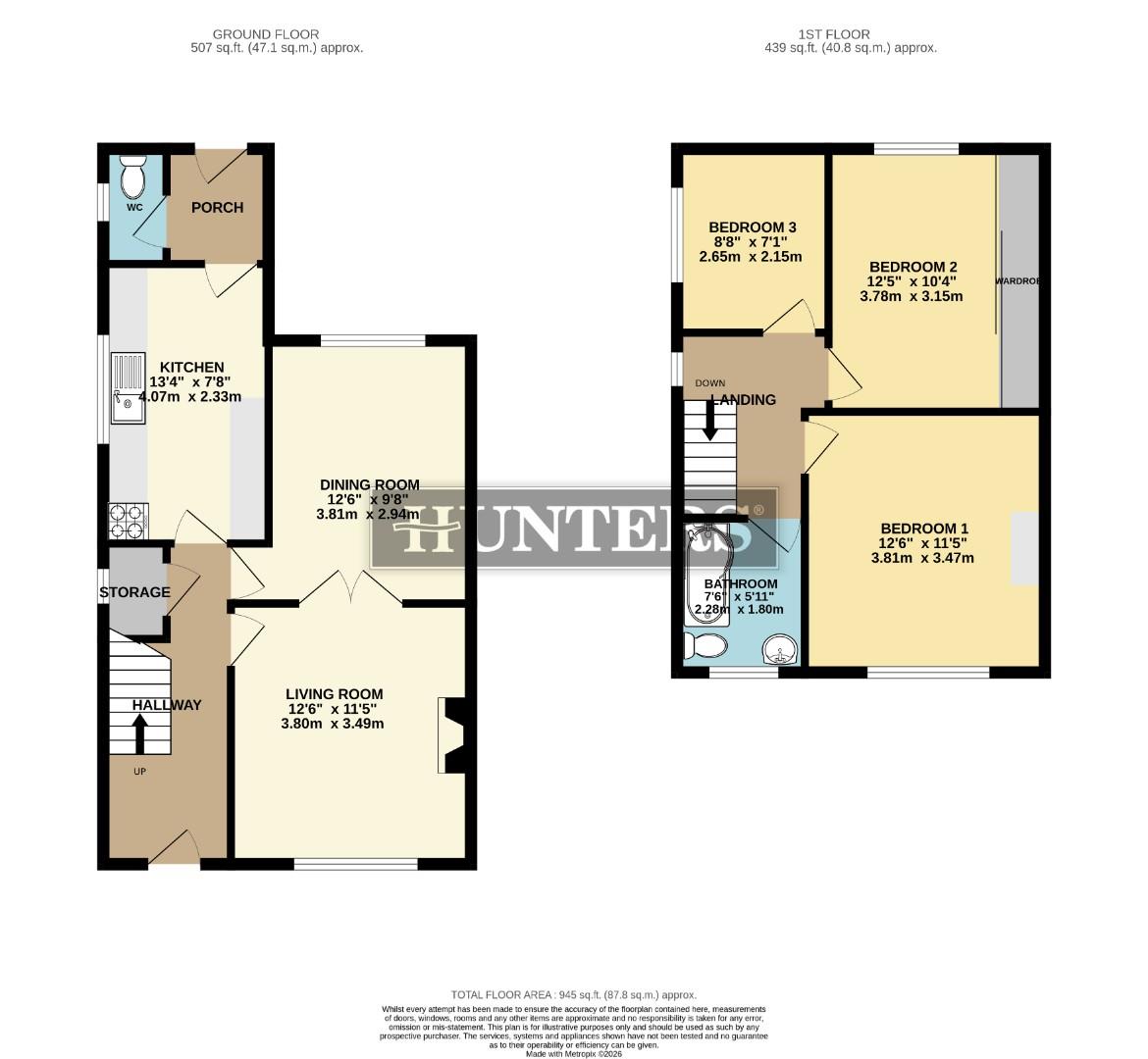 283, Grange Lane South, Scunthorpe floorplan