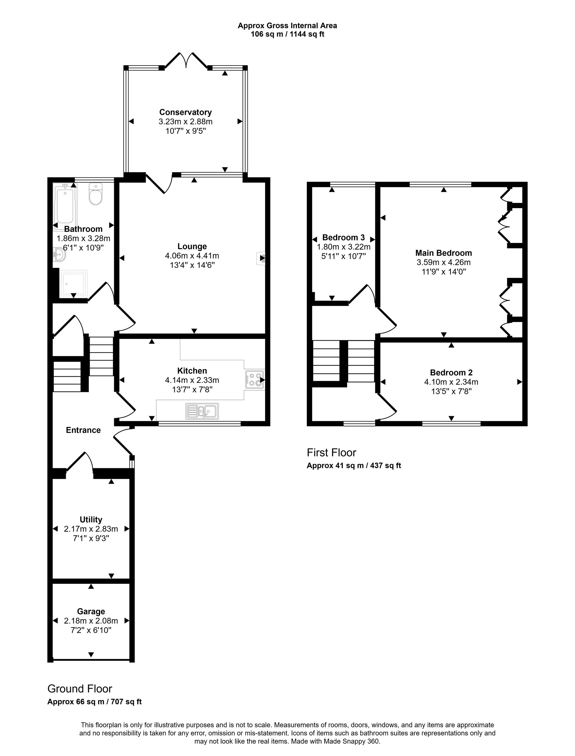 159 Beech Hill Lane, Wigan floorplan