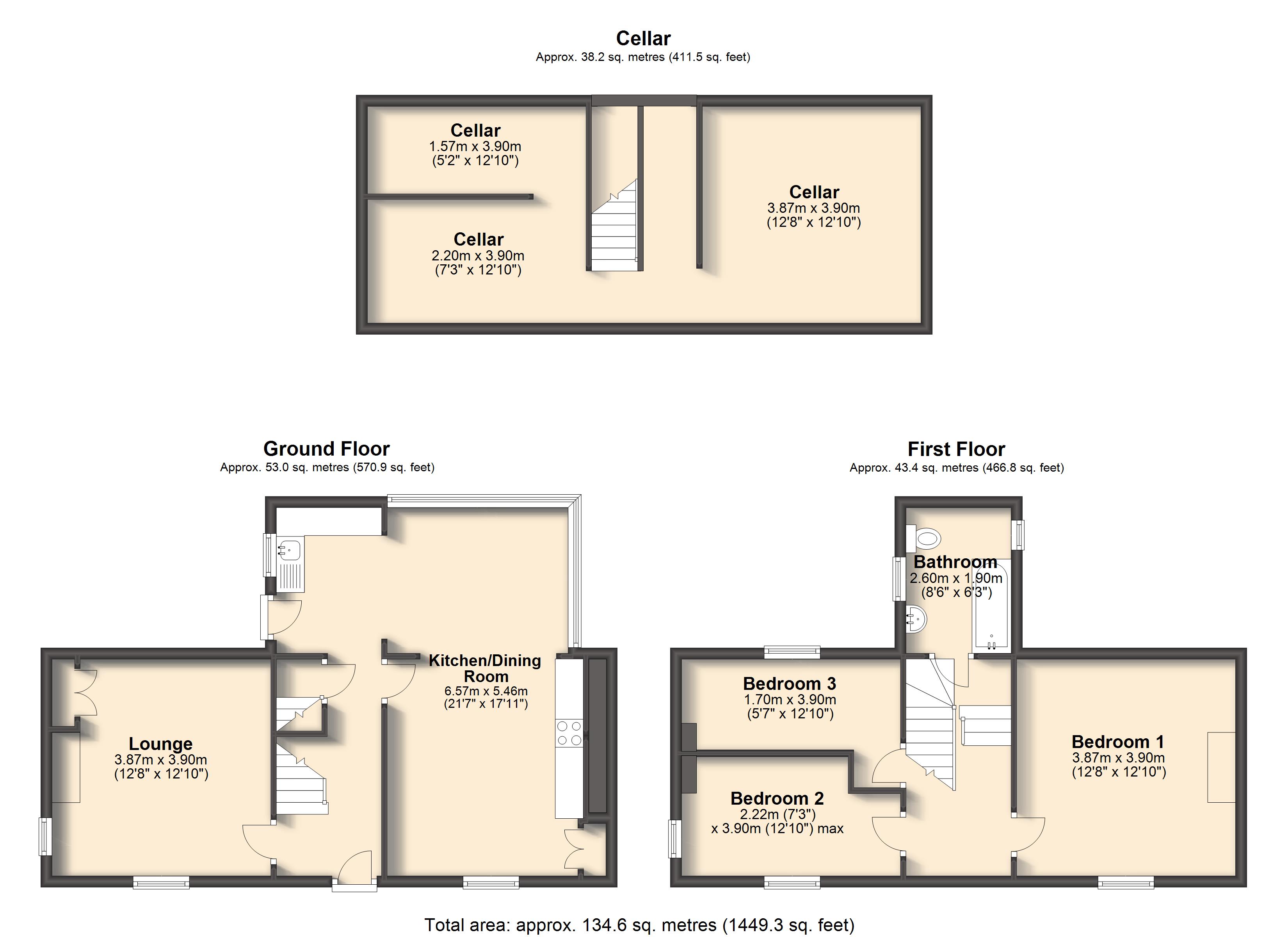 3 Bedrooms Detached house to rent in Cundy Street, Walkley, Sheffield S6