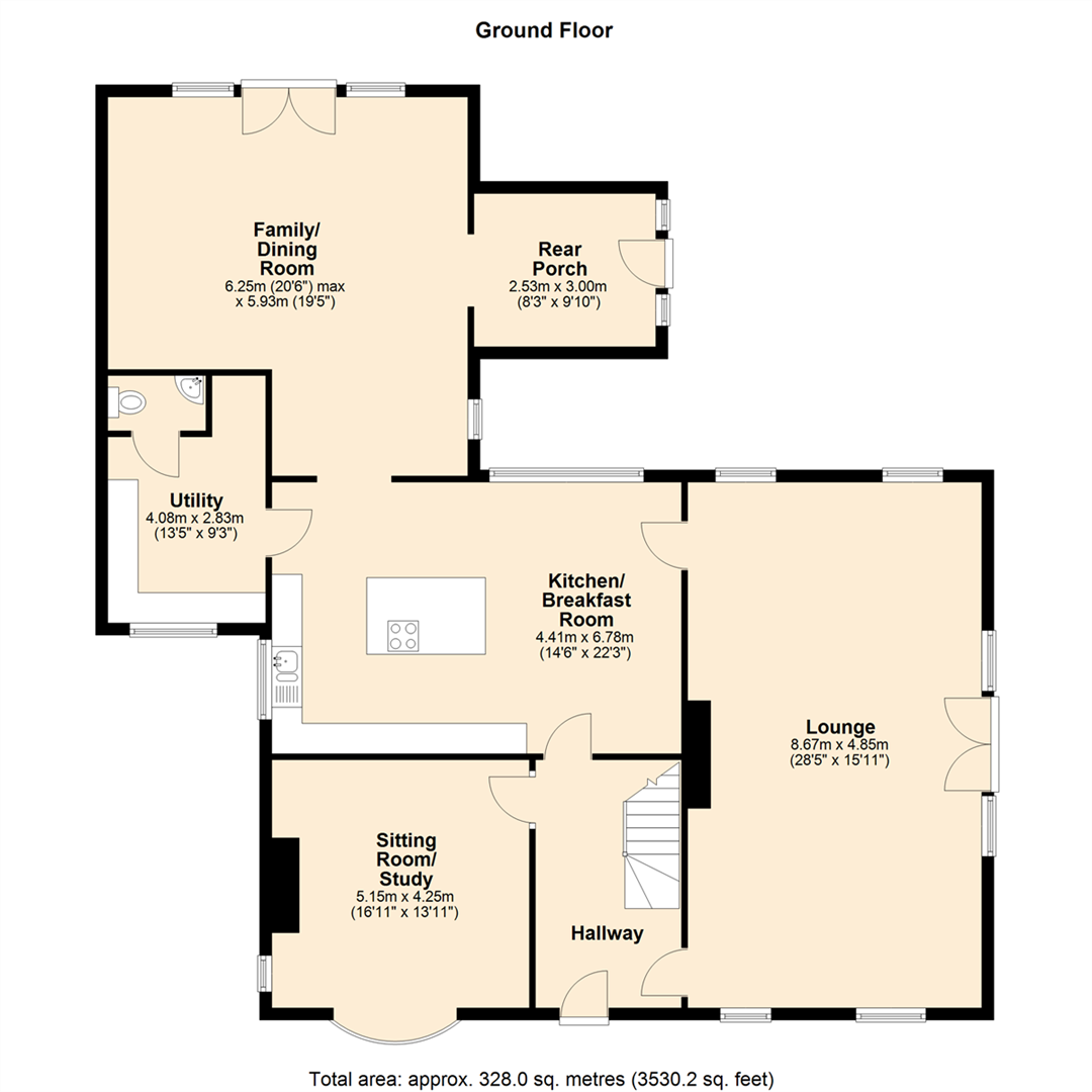 West Kell, 3, Station Road, Patrington floorplan
