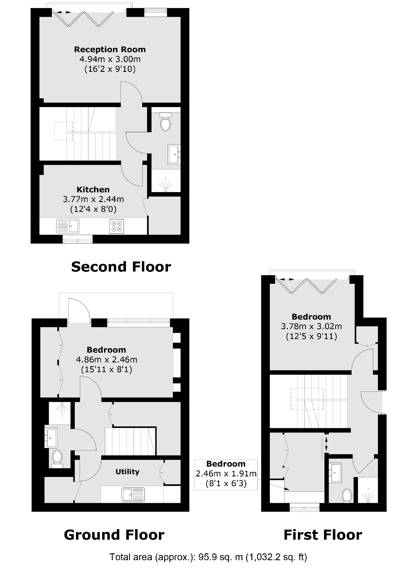 3A, Broadway Market Mews, London floorplan