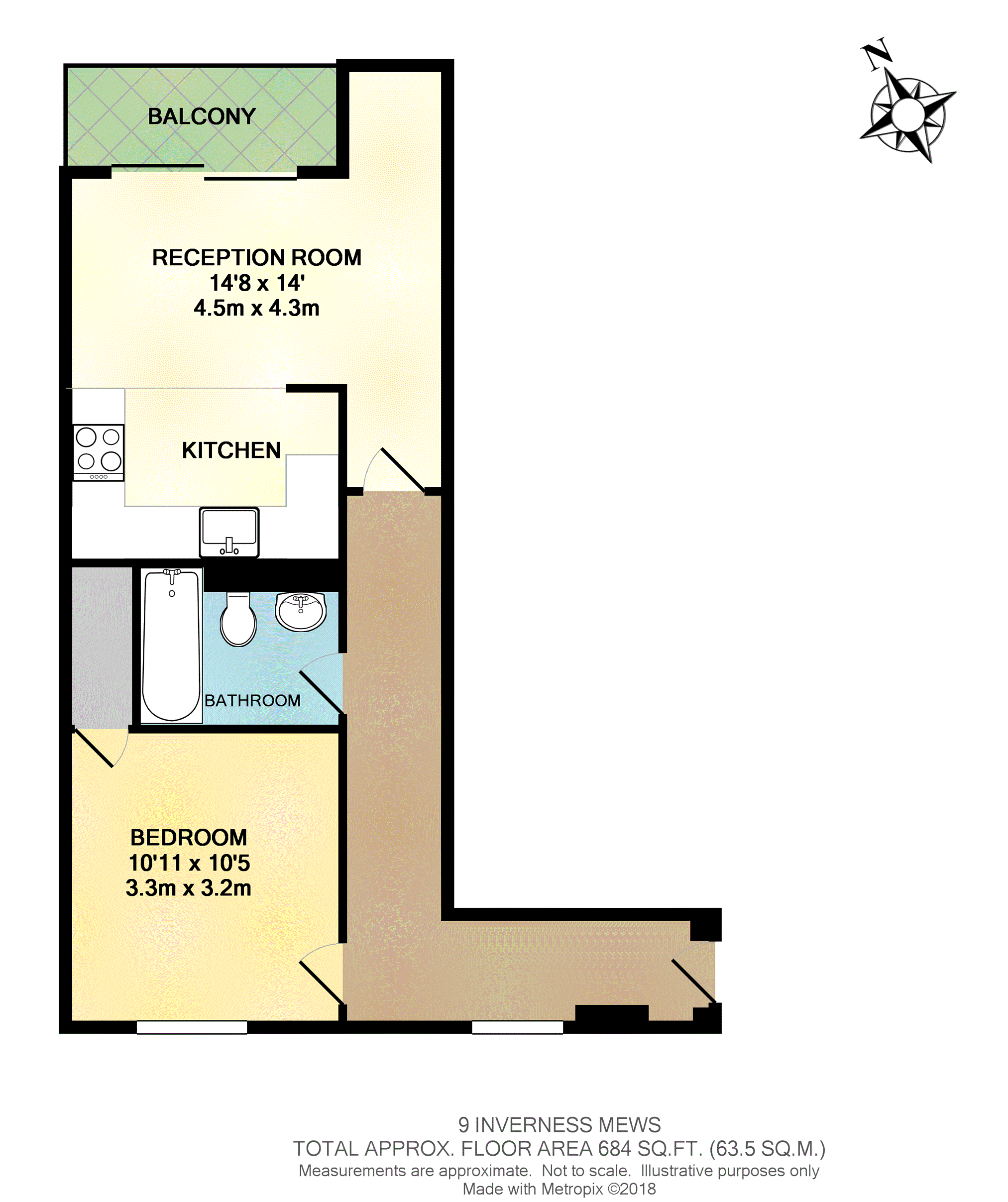 1 Bedrooms Flat for sale in Inverness Mews, London E16