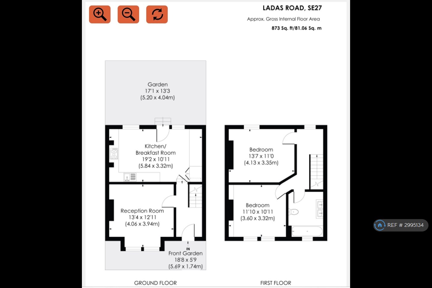 Ladas Road, London floorplan