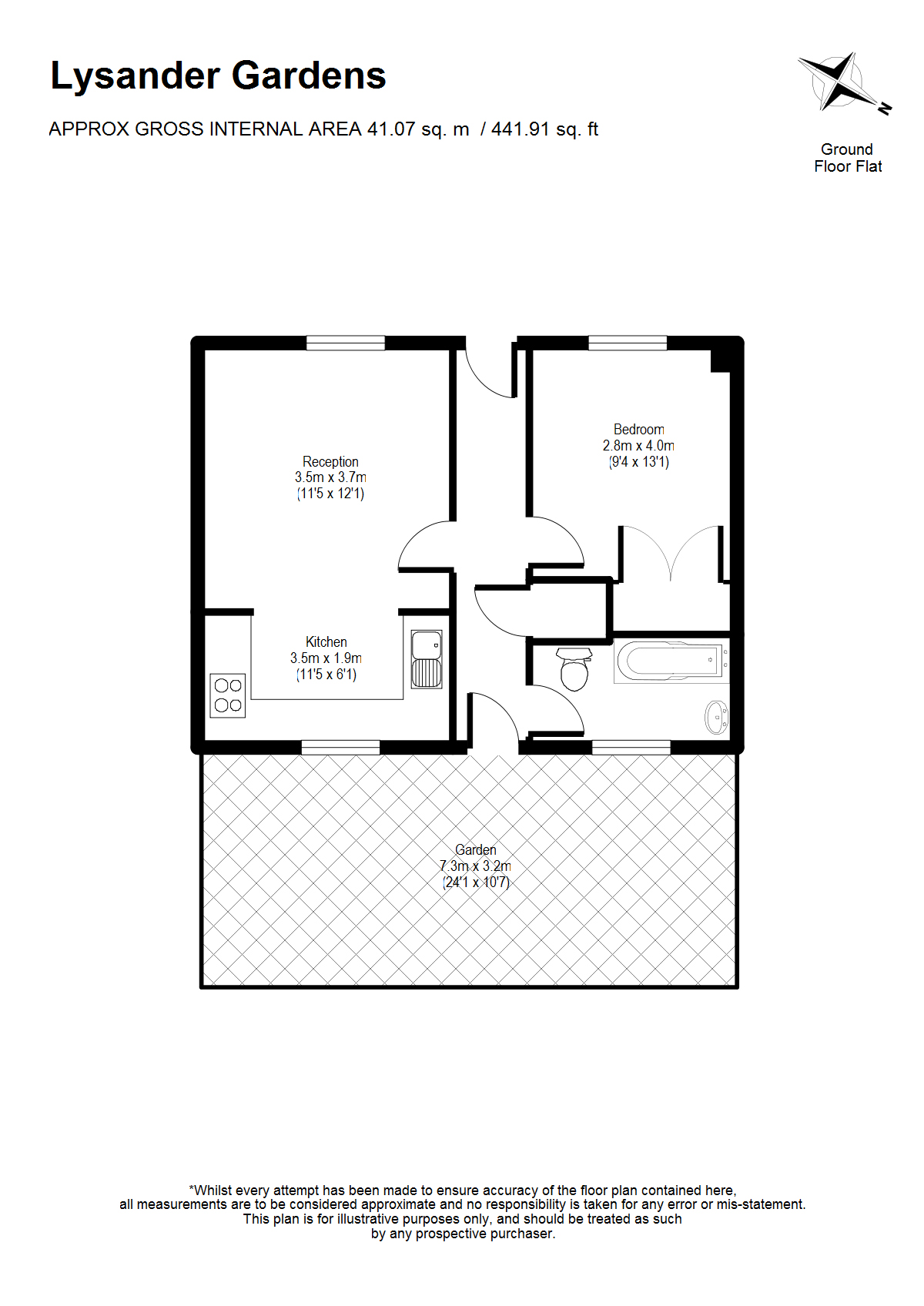 1 Bedrooms Flat to rent in Lysander Gardens, Ewell Road KT6